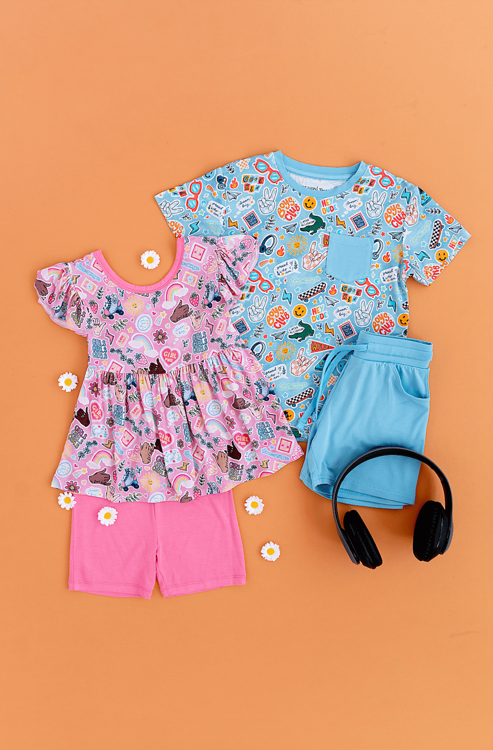 POCKET TEE SHORT SET - HEY DUDE - The Sleepy Sloth