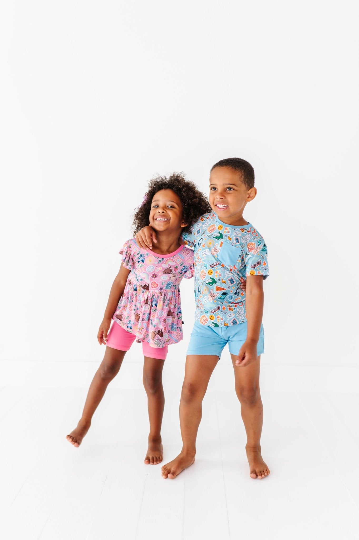 POCKET TEE SHORT SET - HEY DUDE - The Sleepy Sloth