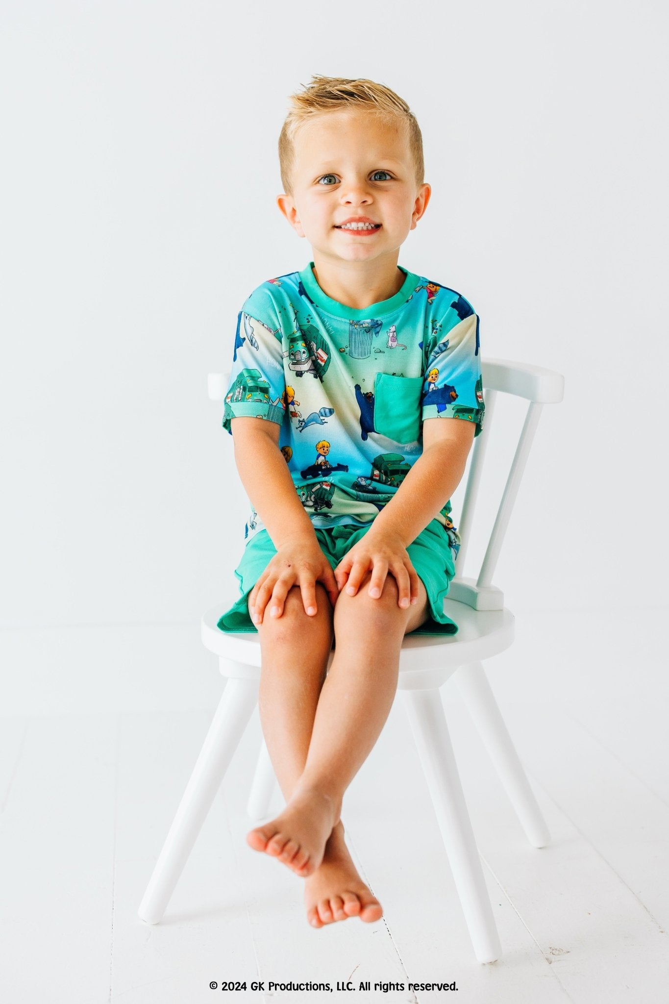 POCKET TEE SHORT SET - Honk! Honk! - The Sleepy Sloth