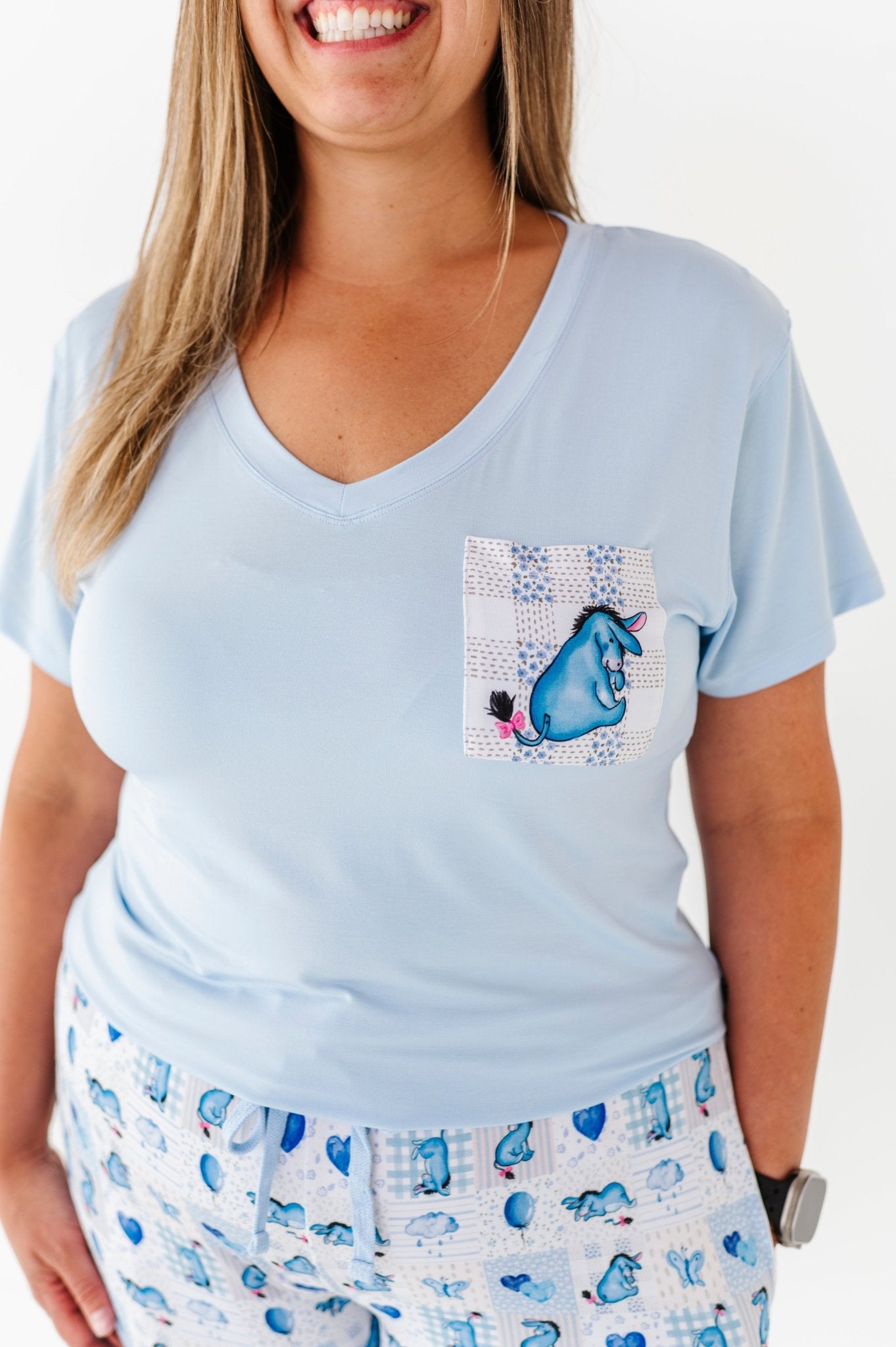 POCKET WOMEN'S SHIRT - EEYORE THE BEST - The Sleepy Sloth