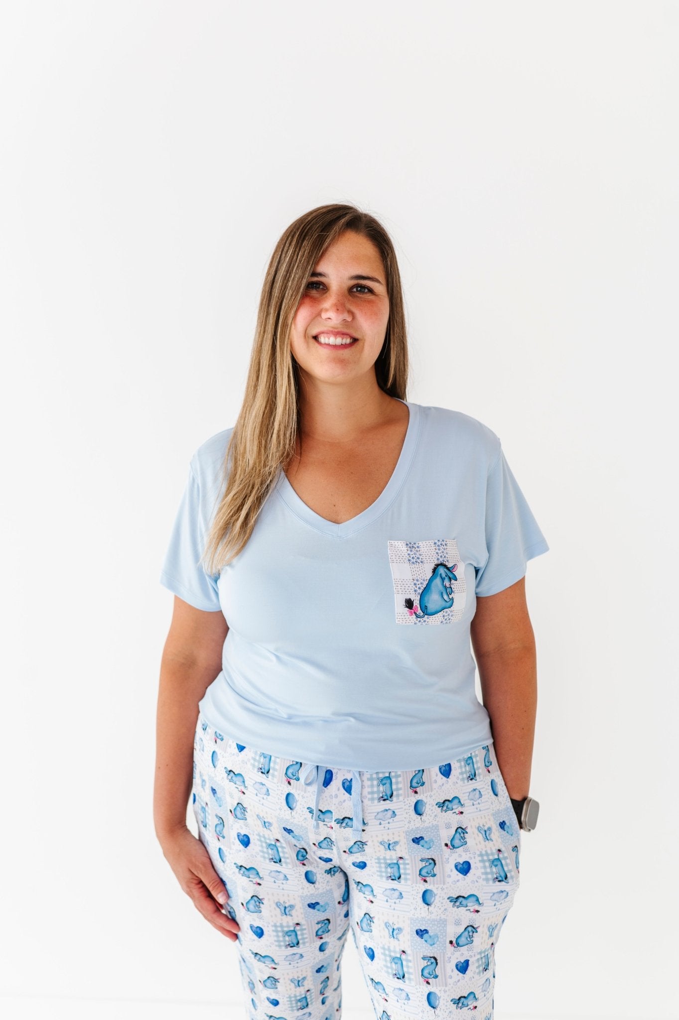 POCKET WOMEN'S SHIRT - EEYORE THE BEST - The Sleepy Sloth