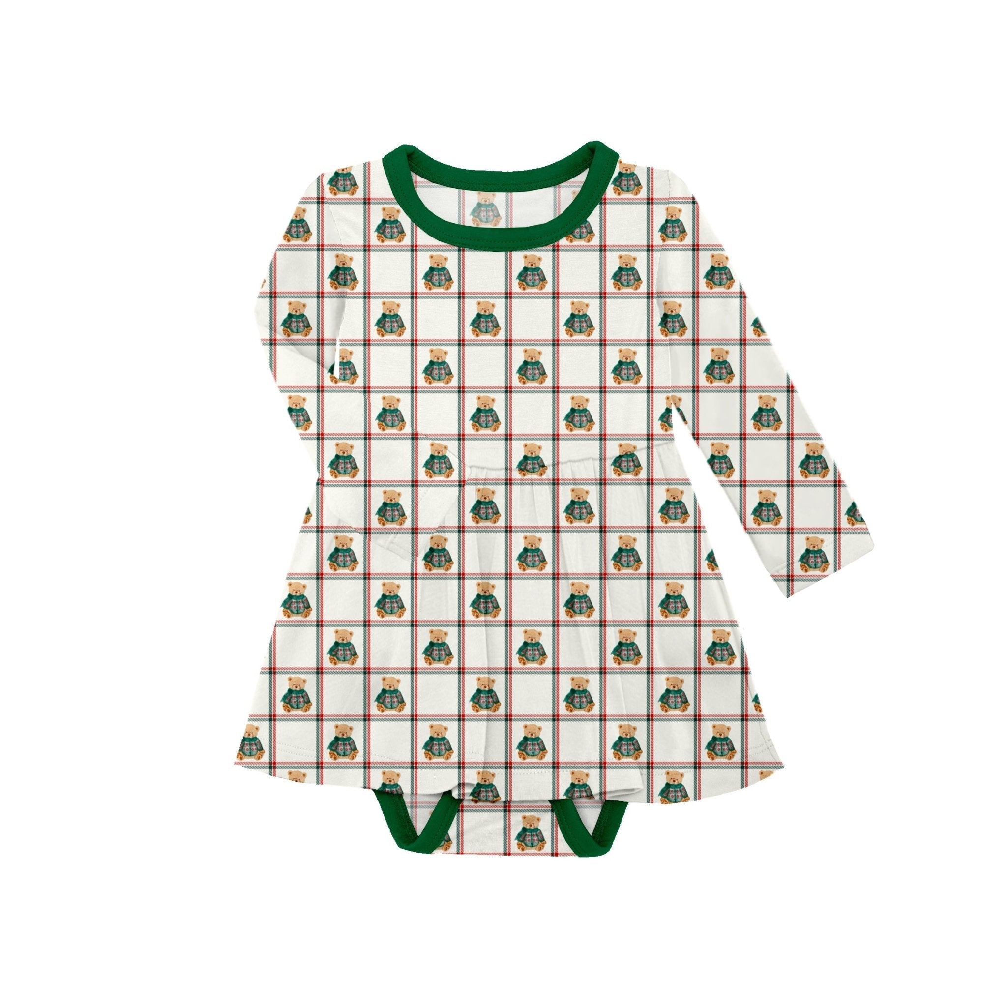 PREORDER BODYSUIT TWIRL DRESS* - BEARY MERRY PREORDER - The Sleepy Sloth