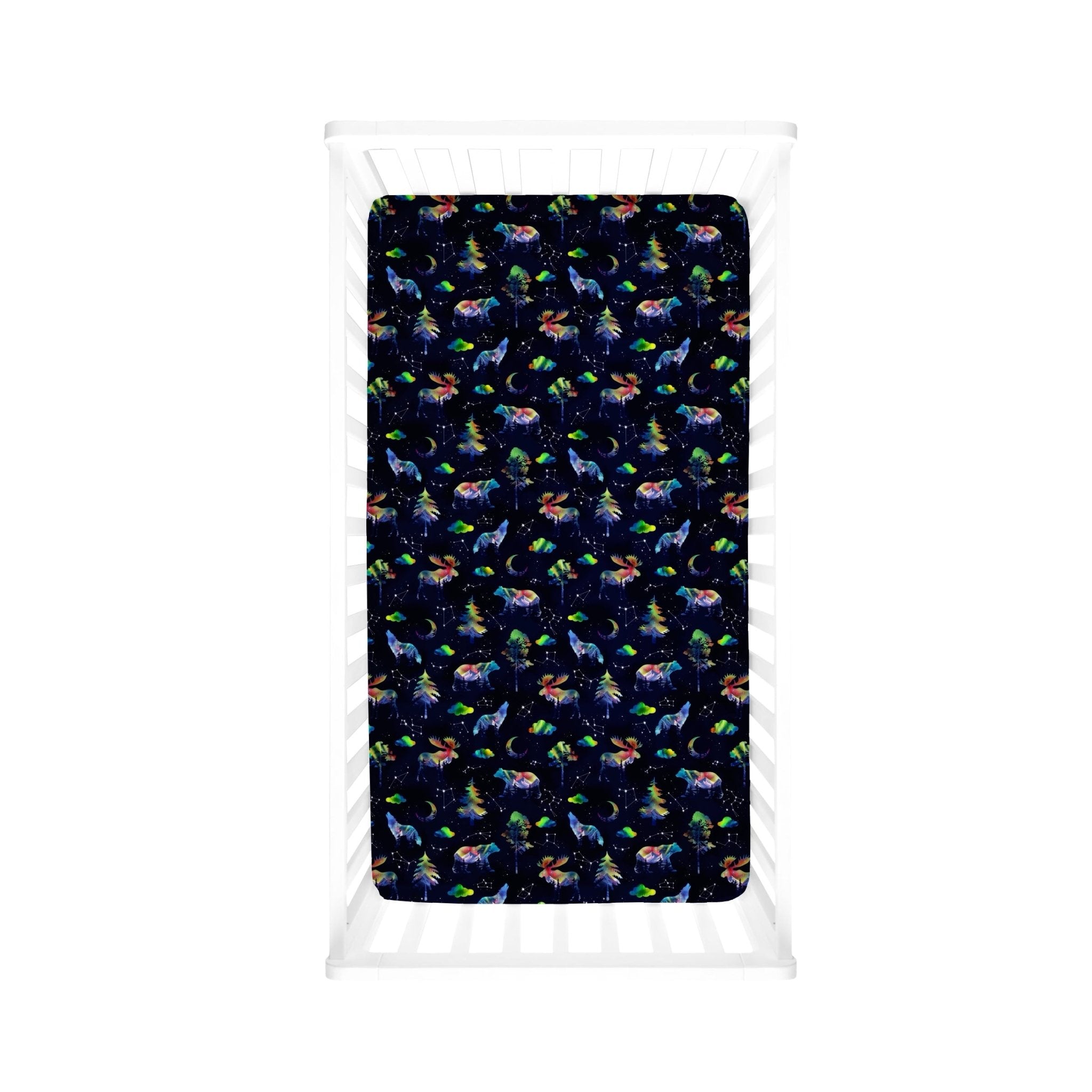 PREORDER CRIB SHEET - NORTHERN NIGHTS - The Sleepy Sloth