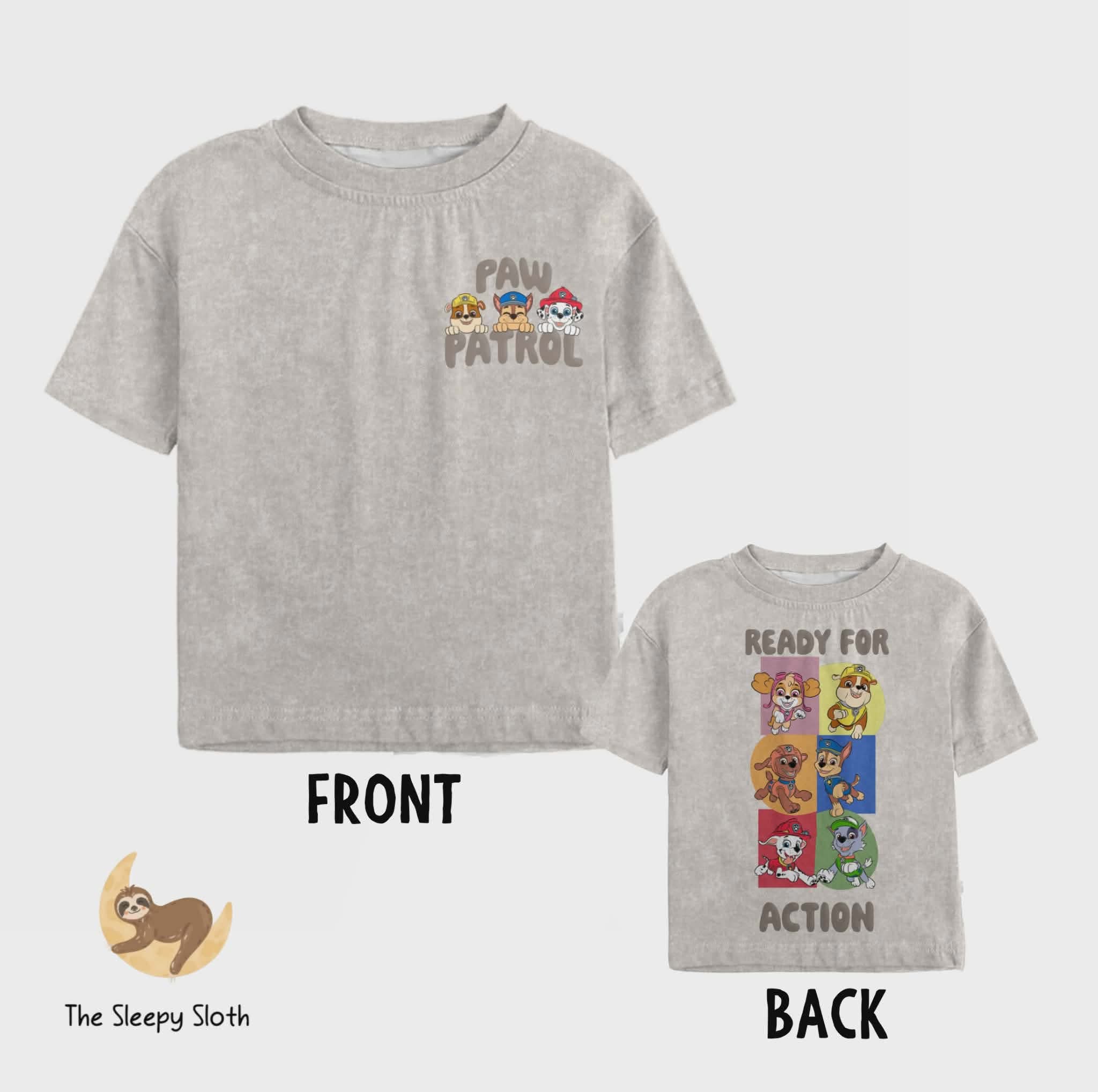 PREORDER GRAPHIC TEE - PAW PATROL™ READY FOR ACTION! - The Sleepy Sloth