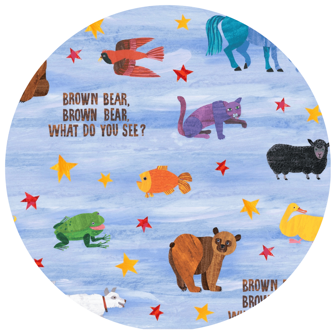PREORDER LONG SLEEVE TWIRL DRESS - Eric Carle™ BROWN BEAR BROWN BEAR - The Sleepy Sloth