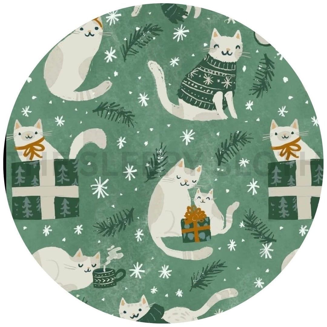 Preorder Men's Henley - Meowy & Bright - The Sleepy Sloth