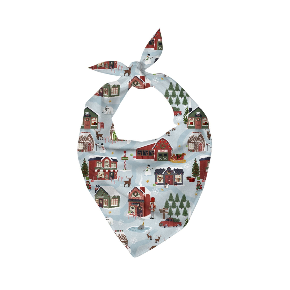 Preorder Pet Bandana - Santa's Village - The Sleepy Sloth