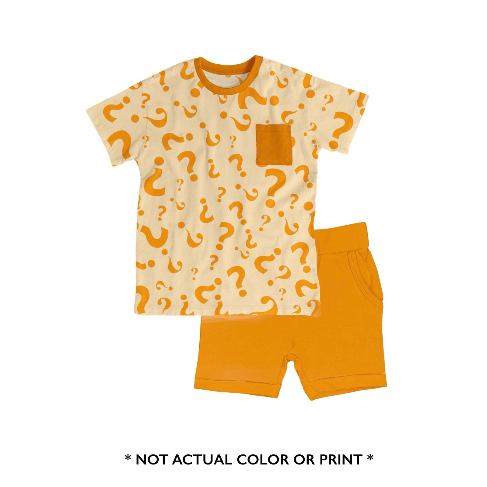 Preorder Pocket Tee with Shorts - MYSTERY BOY PRINT B - The Sleepy Sloth