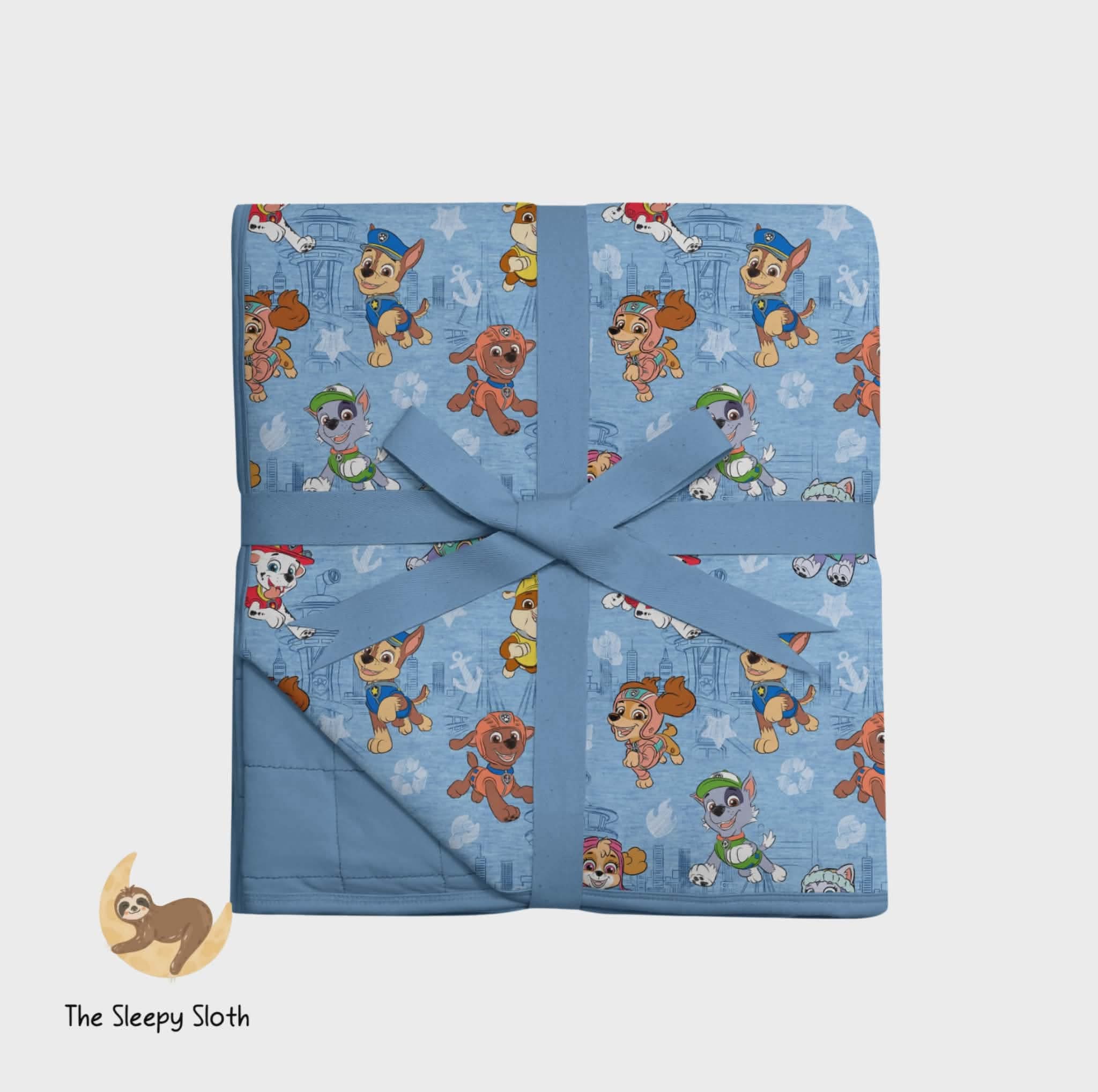 PREORDER TODDLER BLANKIE - PAW PATROL™ ON A ROLL! (BLUE) - The Sleepy Sloth