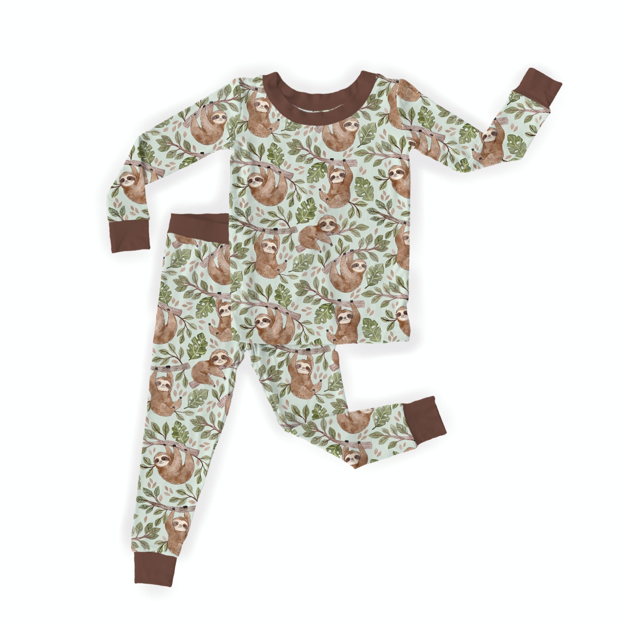 Preorder Two Piece Jammies - Hang Tight - The Sleepy Sloth