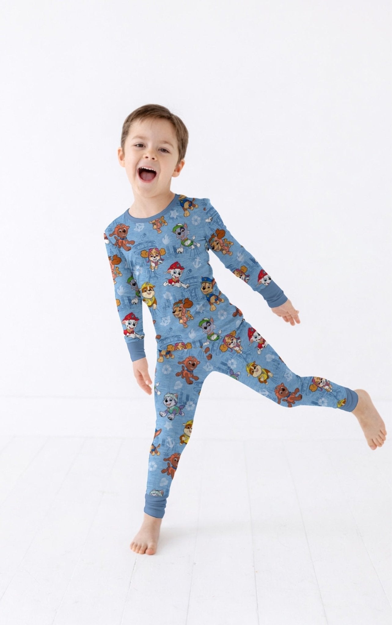 PREORDER TWO PIECE JAMMIES - PAW PATROL™ ON A ROLL! (BLUE) - The Sleepy Sloth