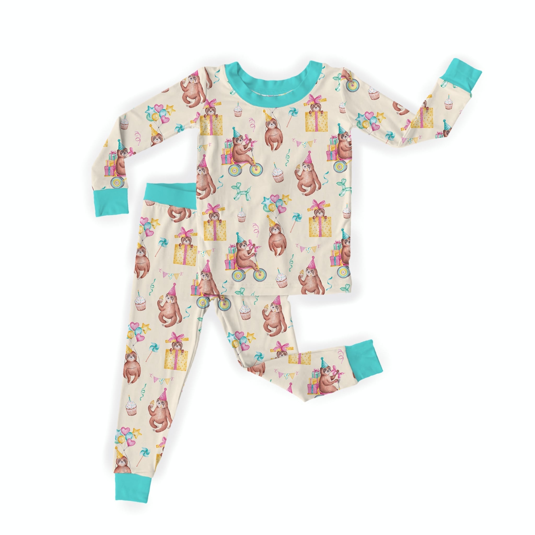 Preorder Two Piece Jammies - Sleepy Party - The Sleepy Sloth