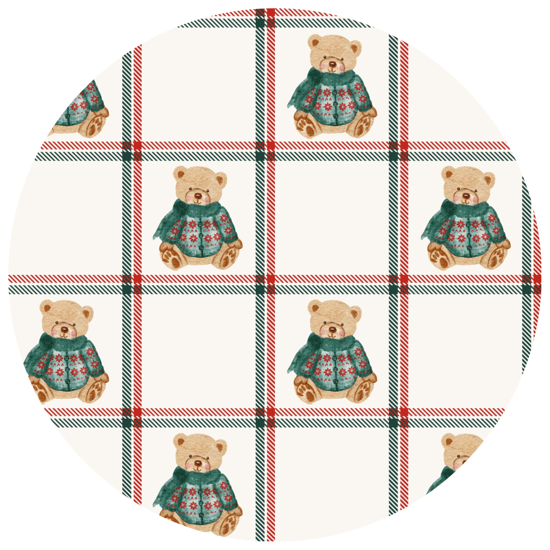 PREORDER ZIP JAMMIES* - BEARY MERRY PREORDER - The Sleepy Sloth