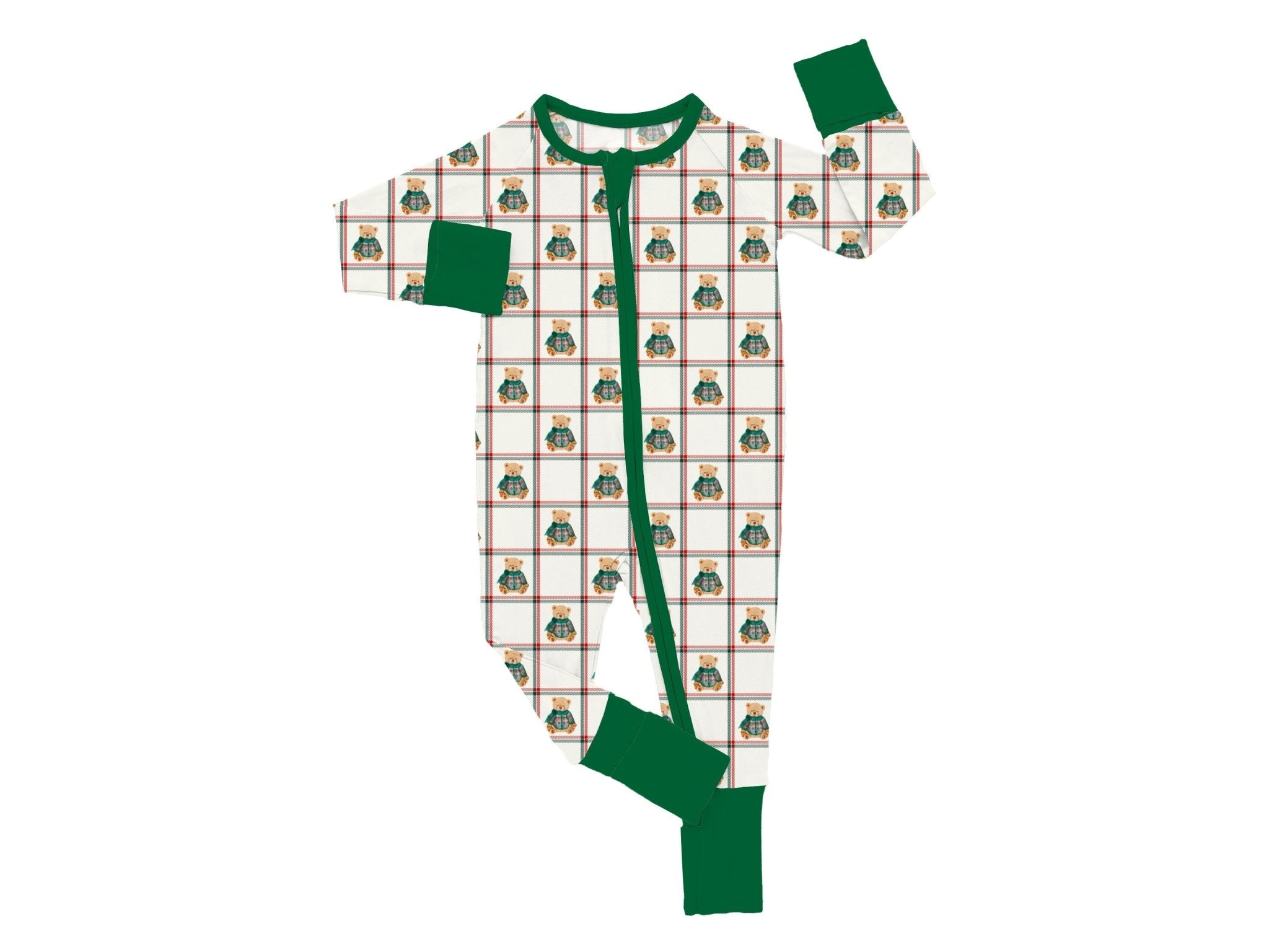 PREORDER ZIP JAMMIES* - BEARY MERRY PREORDER - The Sleepy Sloth