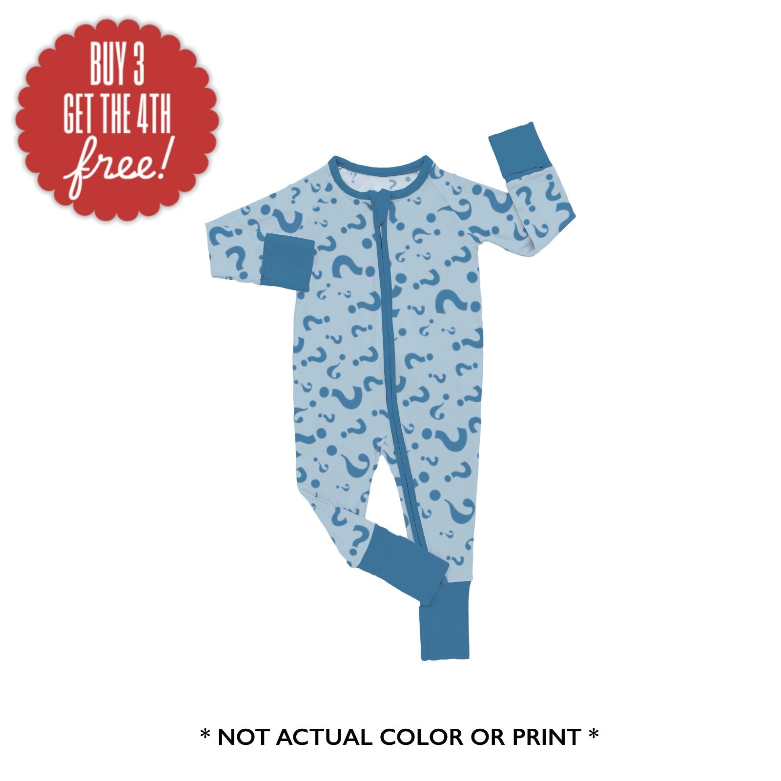 PREORDER ZIP JAMMIES - MYSTERY BOY PRINT A - The Sleepy Sloth