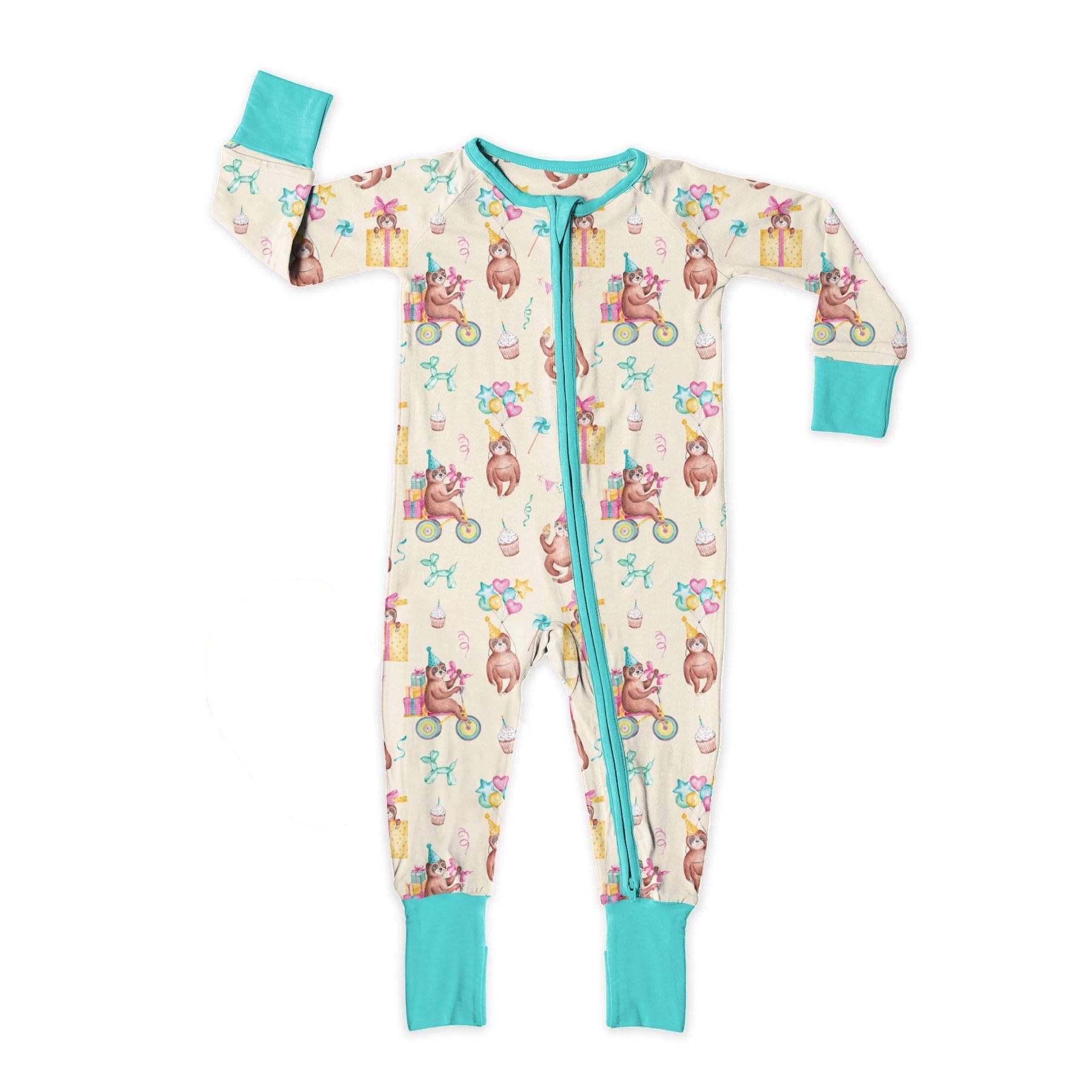 Preorder Zip Jammies - Sleepy Party - The Sleepy Sloth