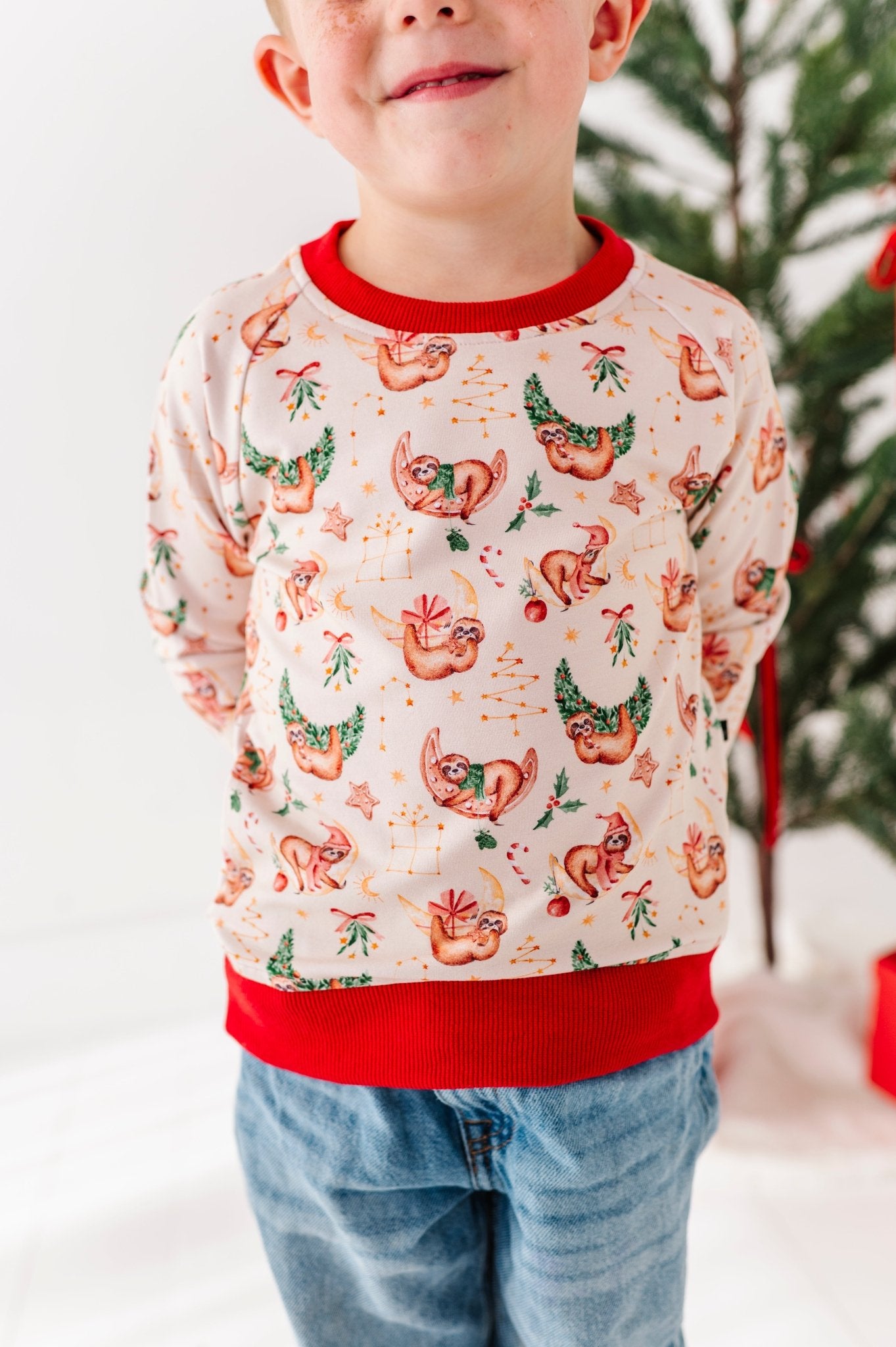 PRESALE PRINTED CREWNECK YOUTH - SLEEPY SLOTHMAS - The Sleepy Sloth