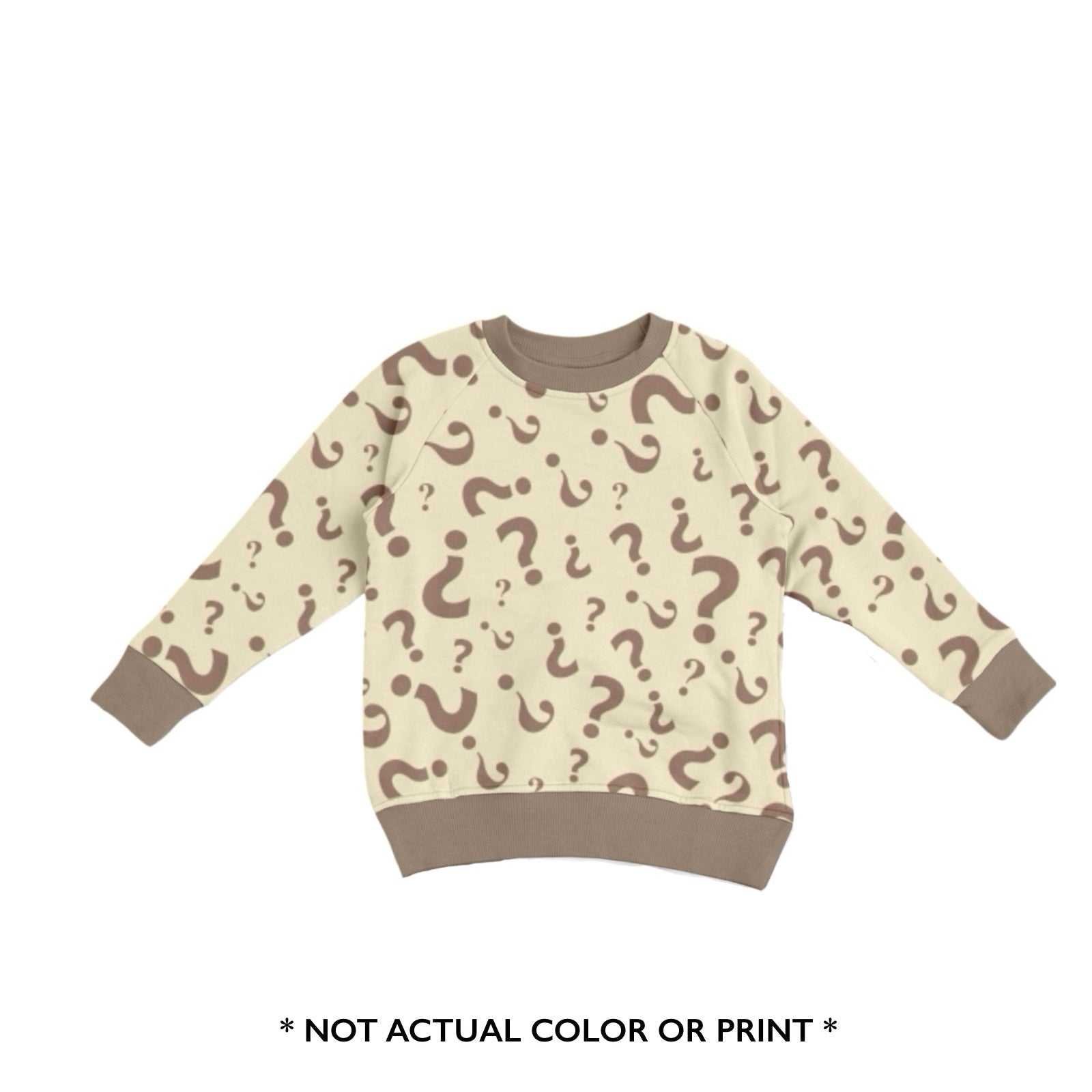 PRINTED CREWNECK - MYSTERY NEUTRAL PRINT - The Sleepy Sloth