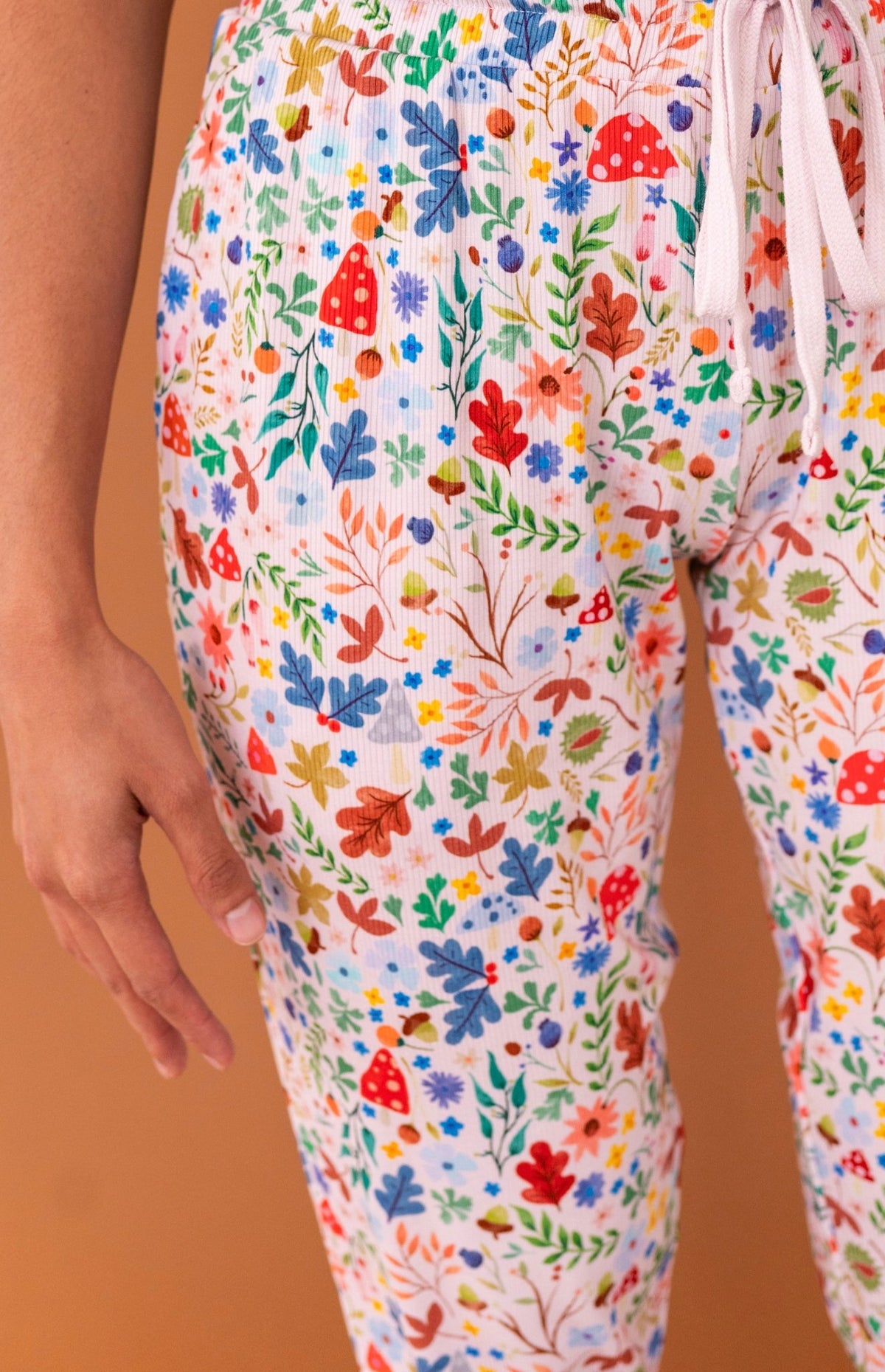 Ribbed Women's Sleepy Pants- Toadstool Meadow - The Sleepy Sloth