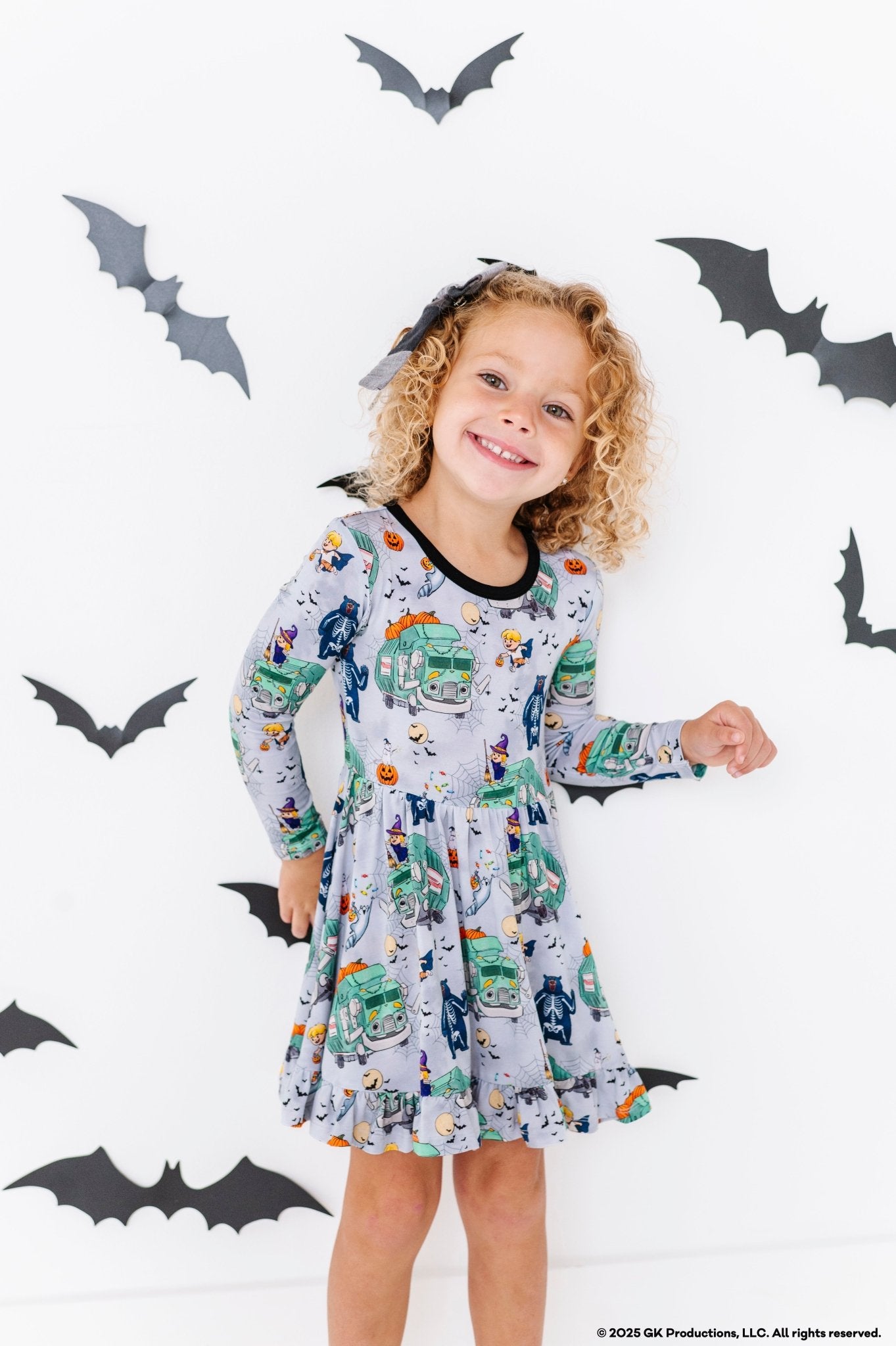 RUFFLE TWIRL DRESS - A TRASH TRUCK™ HALLOWEEN - The Sleepy Sloth
