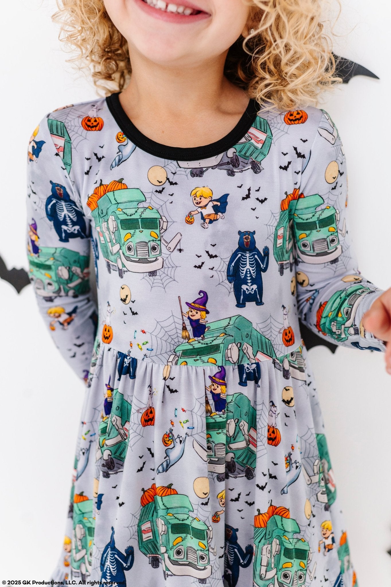 RUFFLE TWIRL DRESS - A TRASH TRUCK™ HALLOWEEN - The Sleepy Sloth