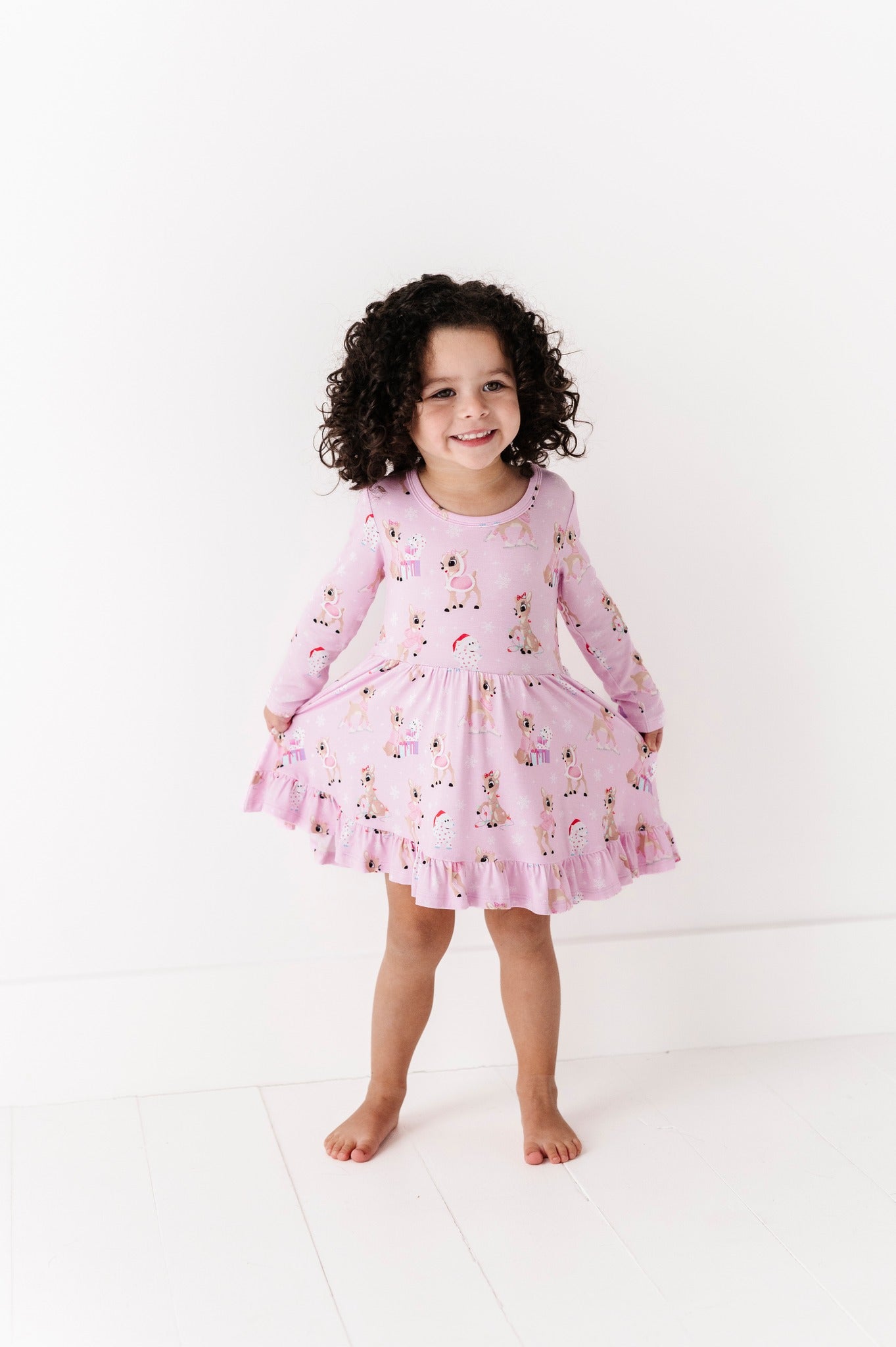 RUFFLE TWIRL DRESS - CLARICE - The Sleepy Sloth
