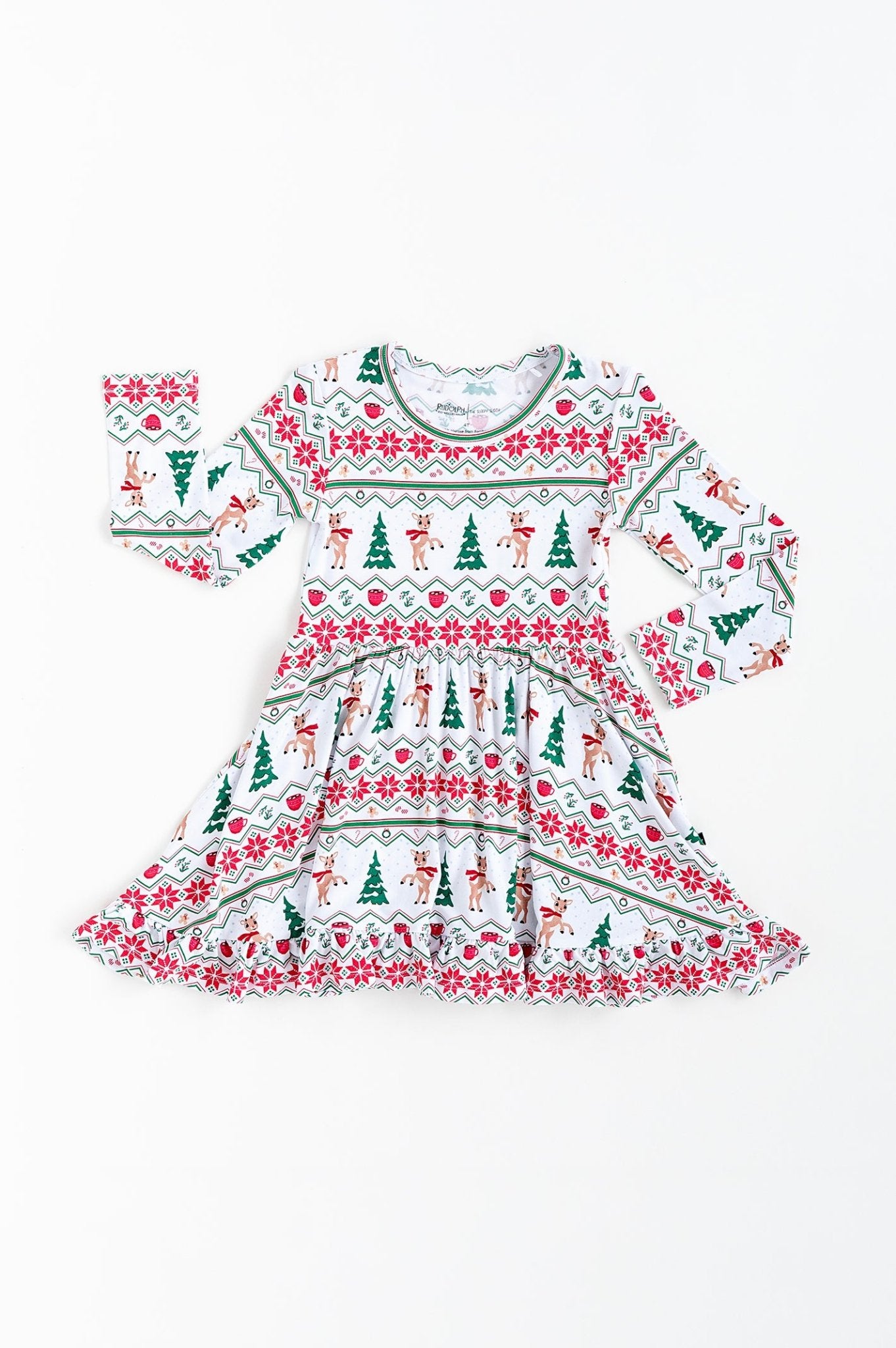 RUFFLE TWIRL DRESS - SHINE BRIGHT - The Sleepy Sloth