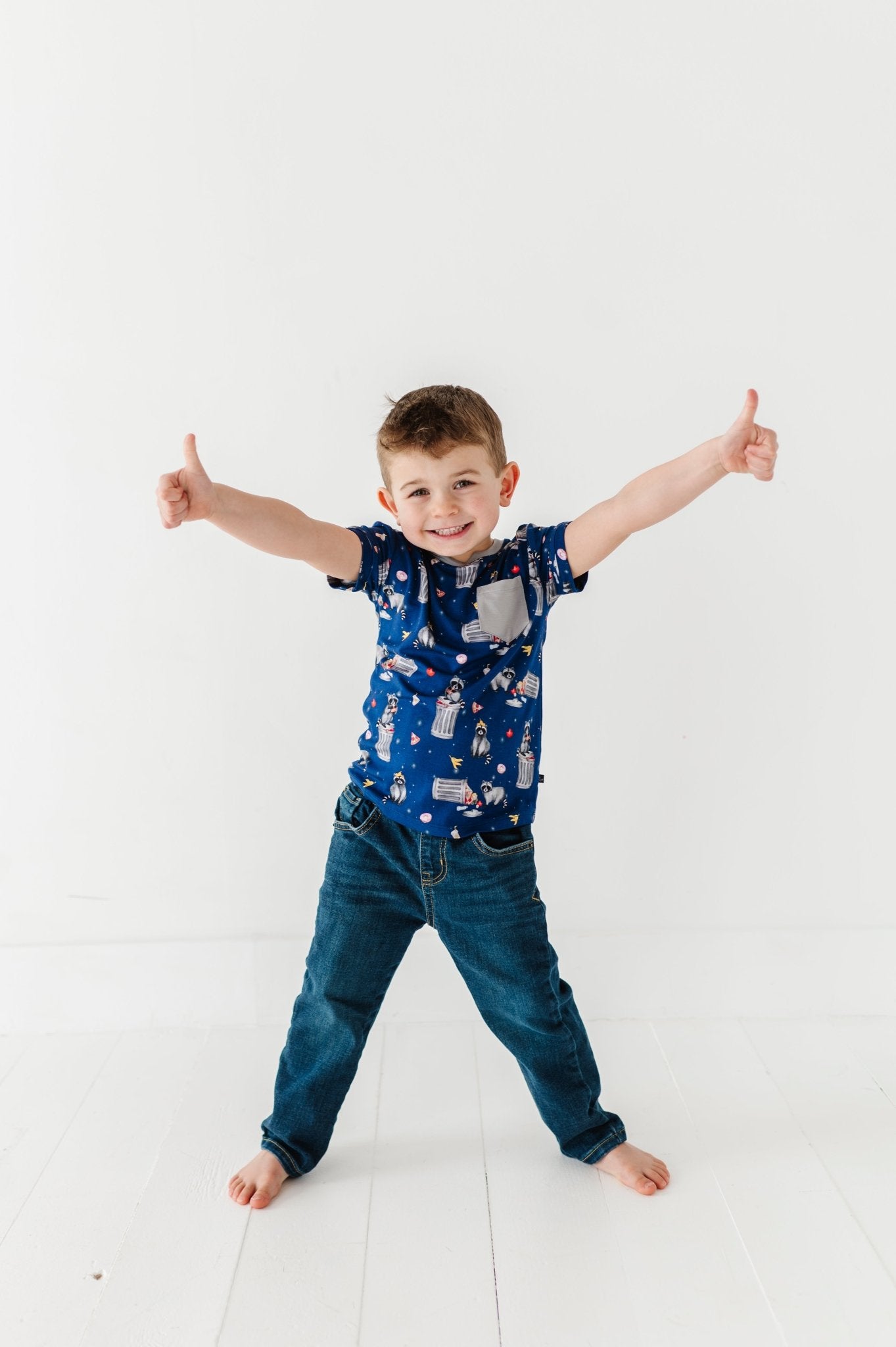 SHORT SLEEVE POCKET TEE - MIDNIGHT SNACK - The Sleepy Sloth