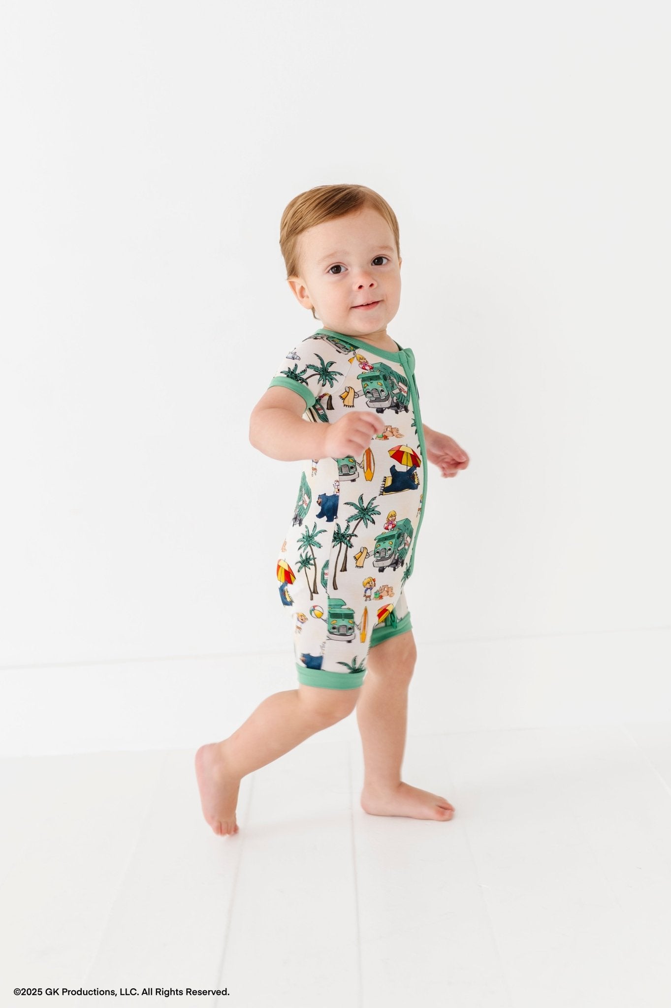 SHORTIE - TRASH TRUCK™ BEACH DAY - The Sleepy Sloth