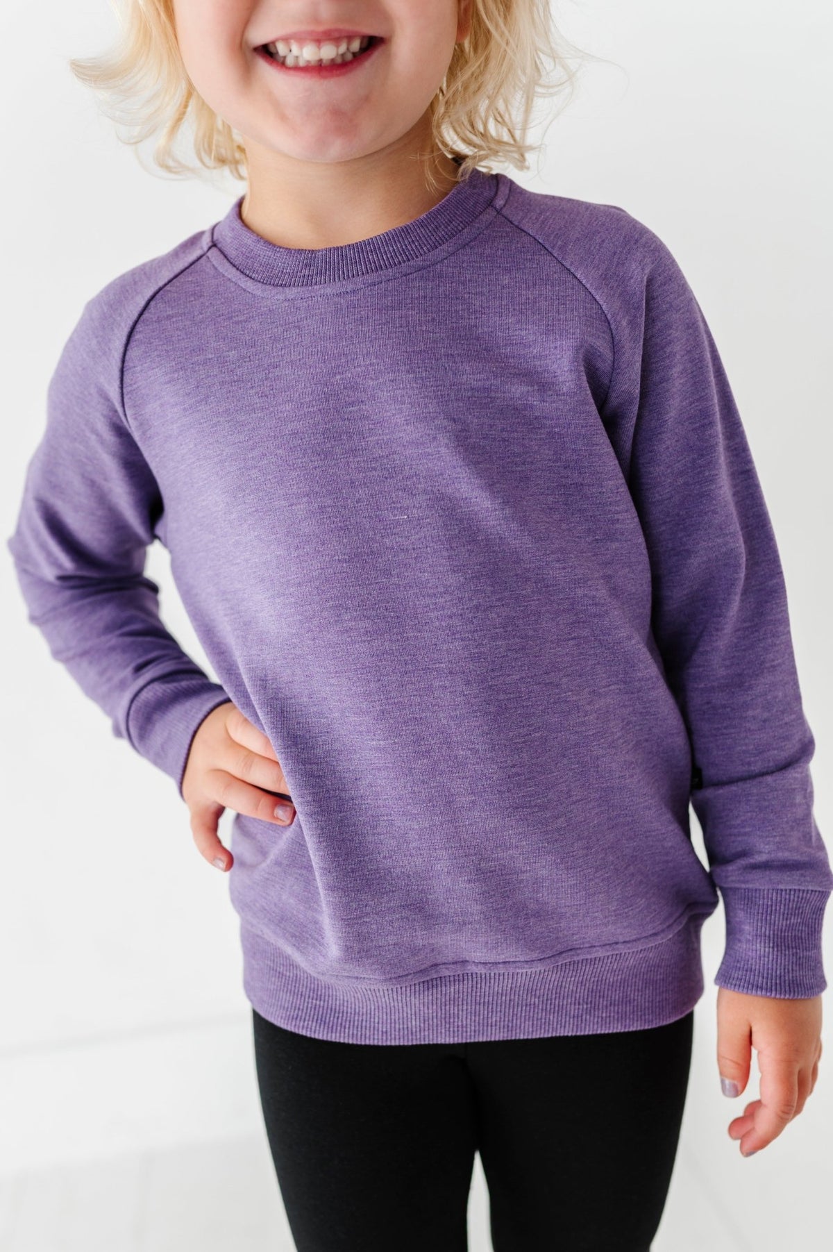 Solid Crewneck - Wisteria - The Sleepy Sloth