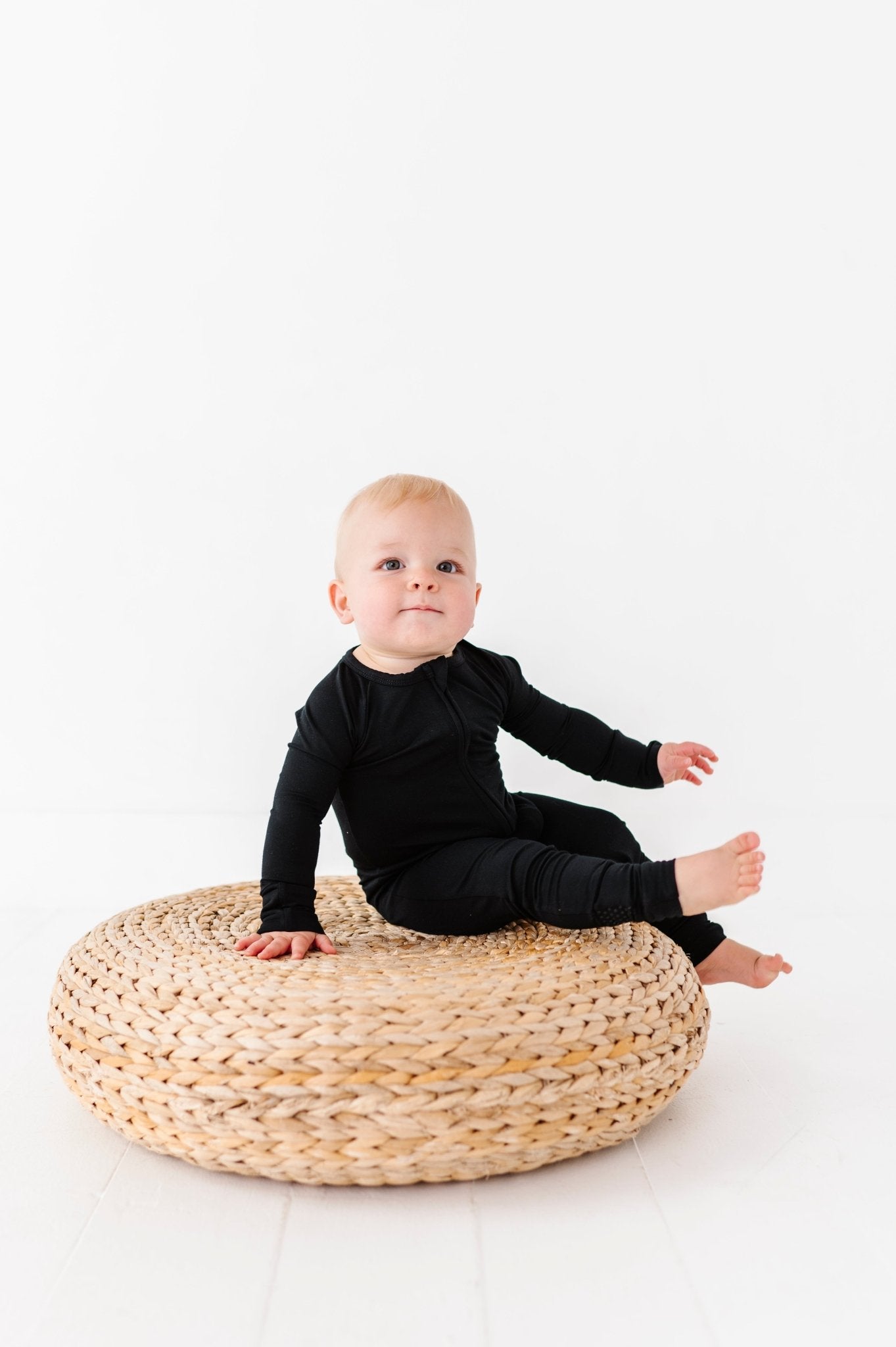 SOLID ZIP JAMMIES - MIDNIGHT - The Sleepy Sloth