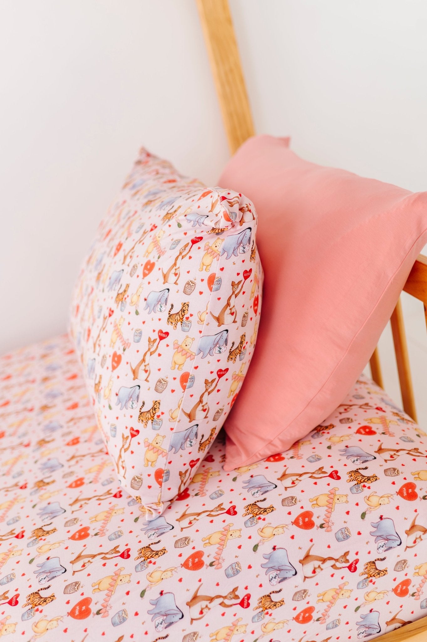 STANDARD PILLOWCASE SET - 100 ACRES OF KISSES - The Sleepy Sloth