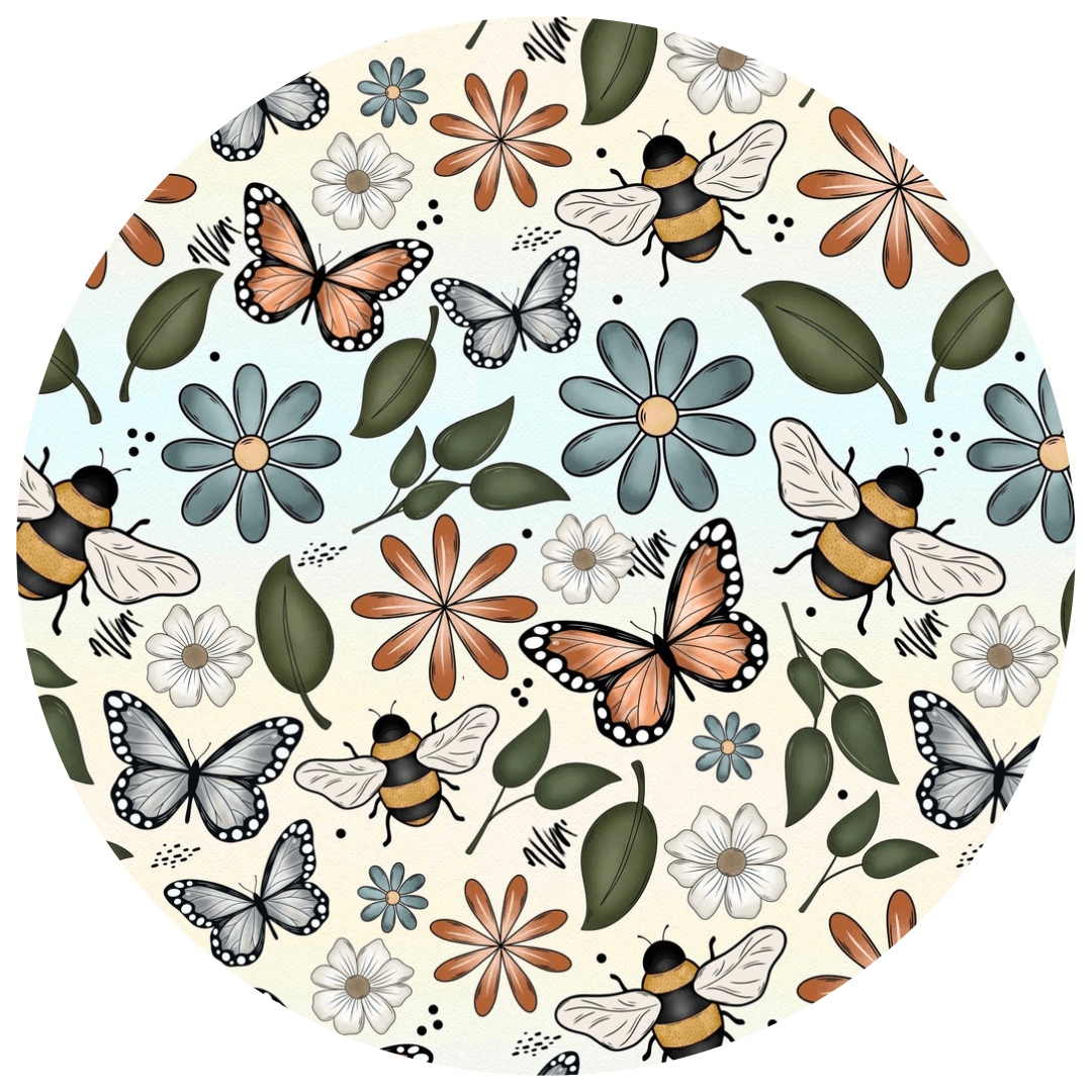 SWADDLE SET - BUZZING BLOSSOMS - The Sleepy Sloth