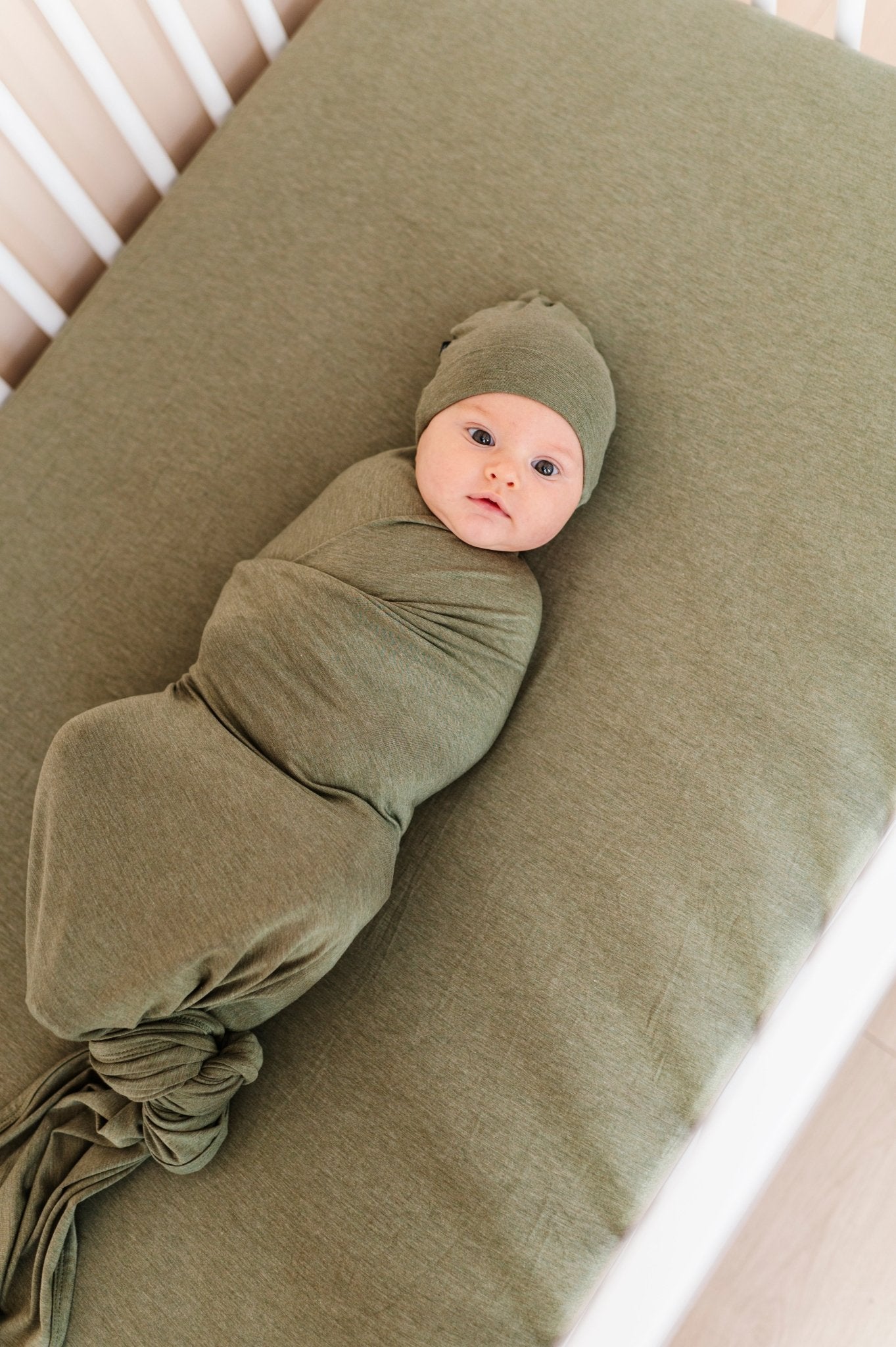 SWADDLE SET - OLIVE - The Sleepy Sloth