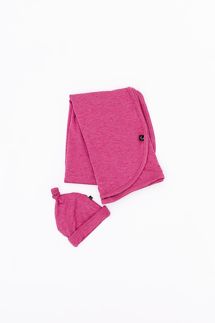SWADDLE SET - RASPBERRY - The Sleepy Sloth