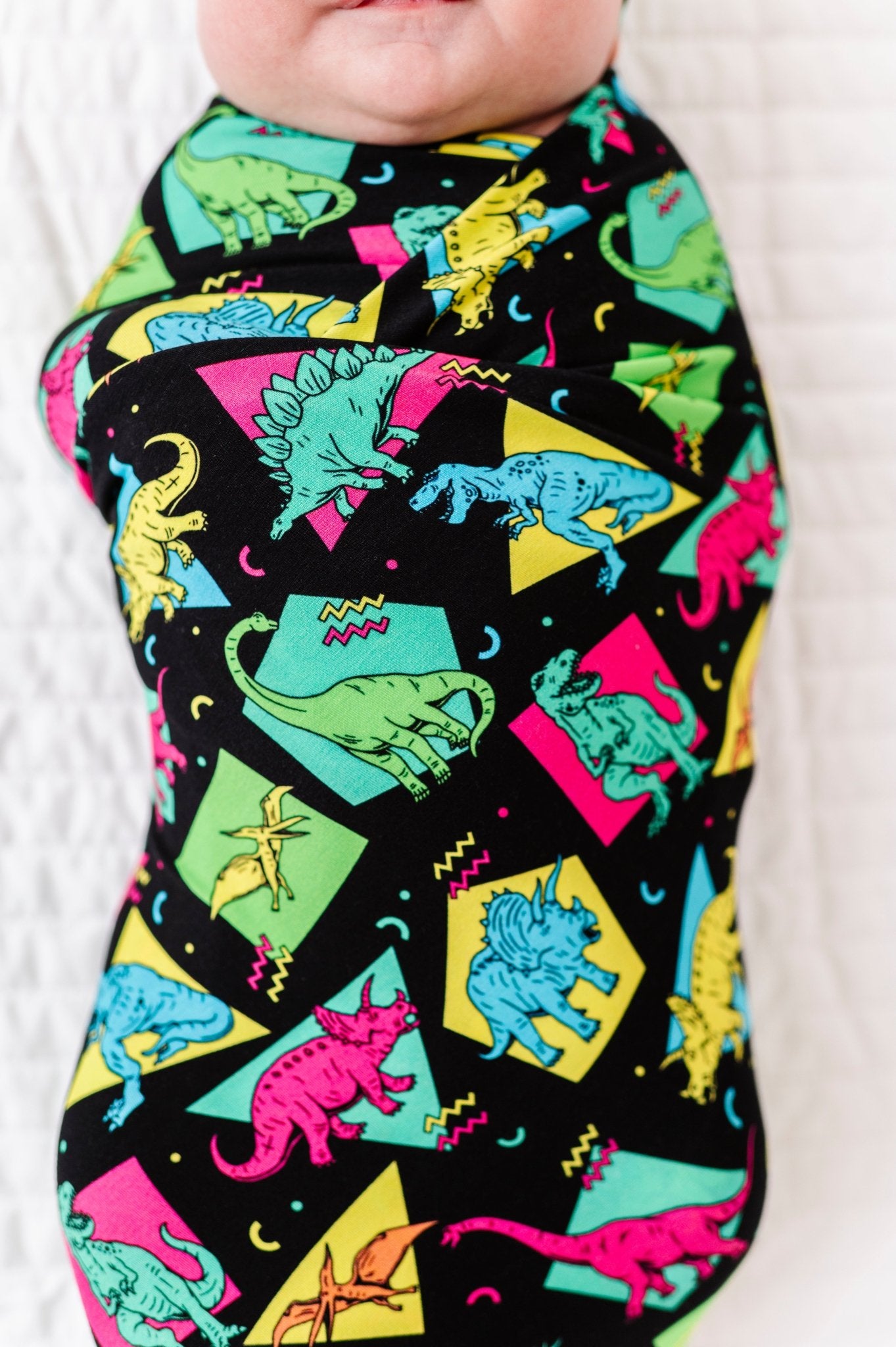 SWADDLE SET - RETRO SAURUS REX - The Sleepy Sloth