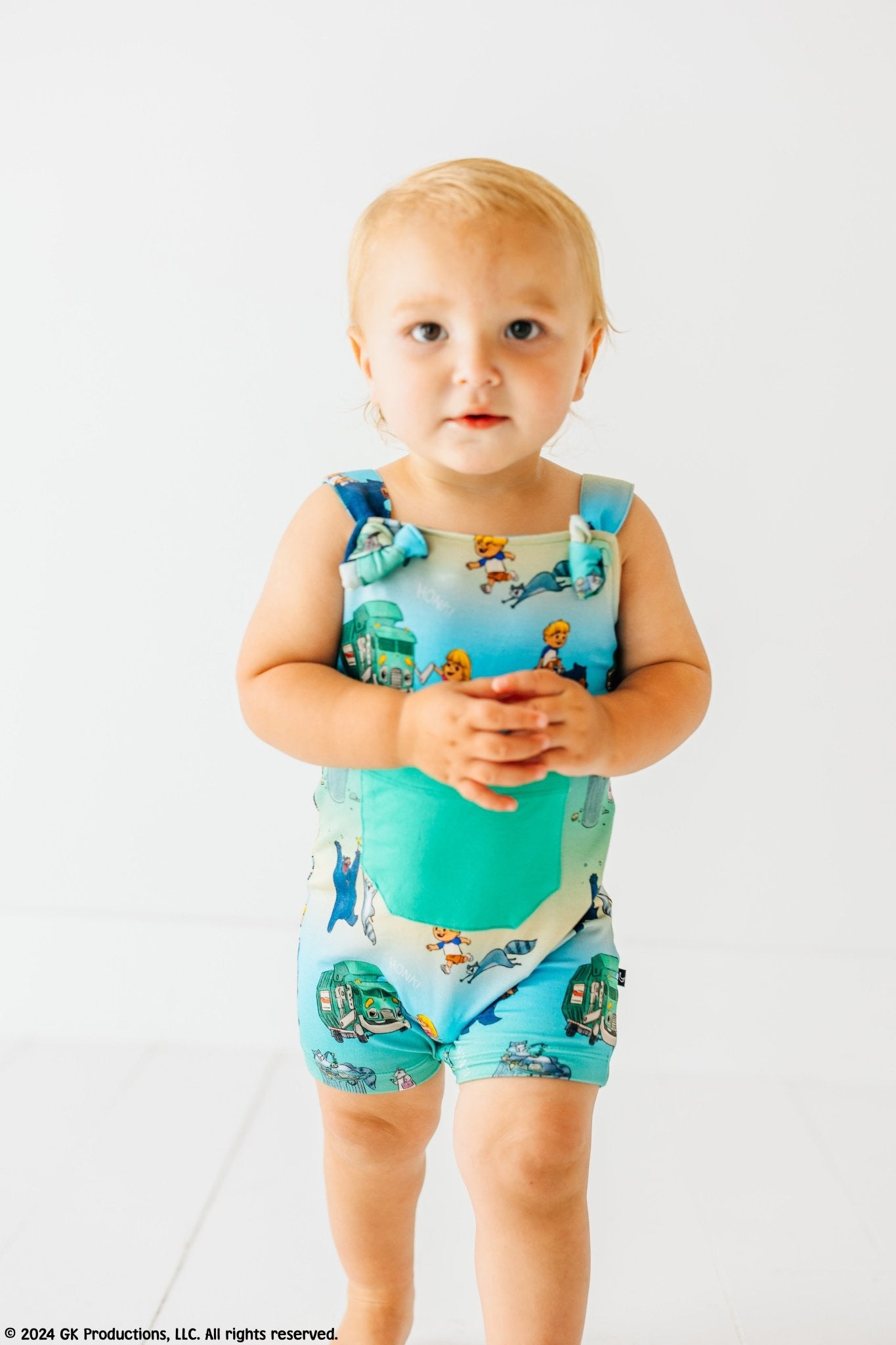 TIE STRAP SHORTALL - Honk! Honk! - The Sleepy Sloth