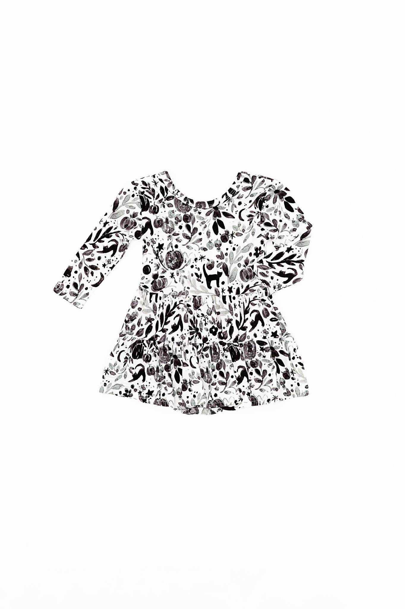TIERED BODYSUIT TWIRLIE DRESS - SALEM - The Sleepy Sloth