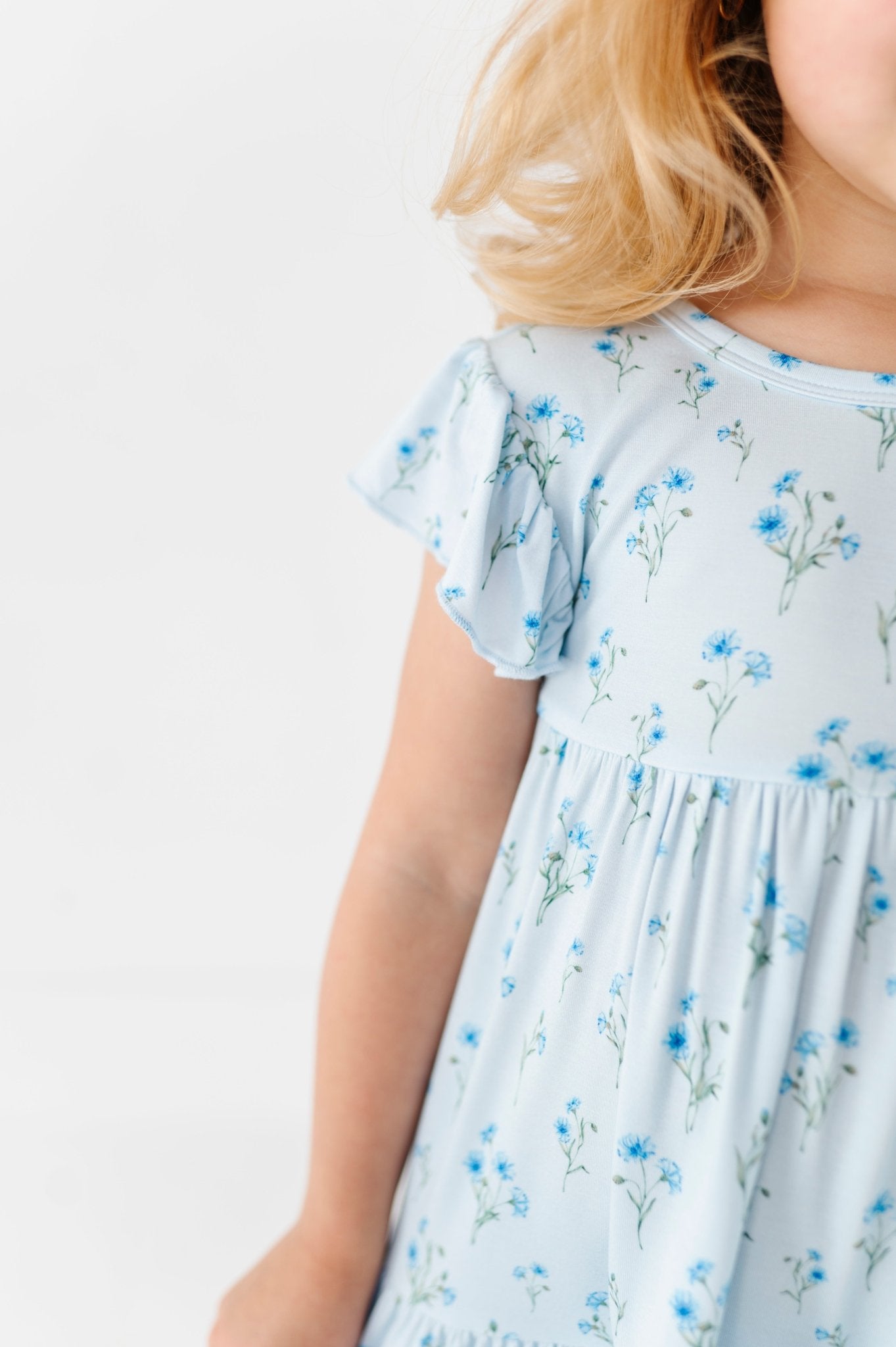 TIERED FLUTTER SLEEVE TWIRL WITH SHORTS - FIELDS OF HOPE - The Sleepy Sloth