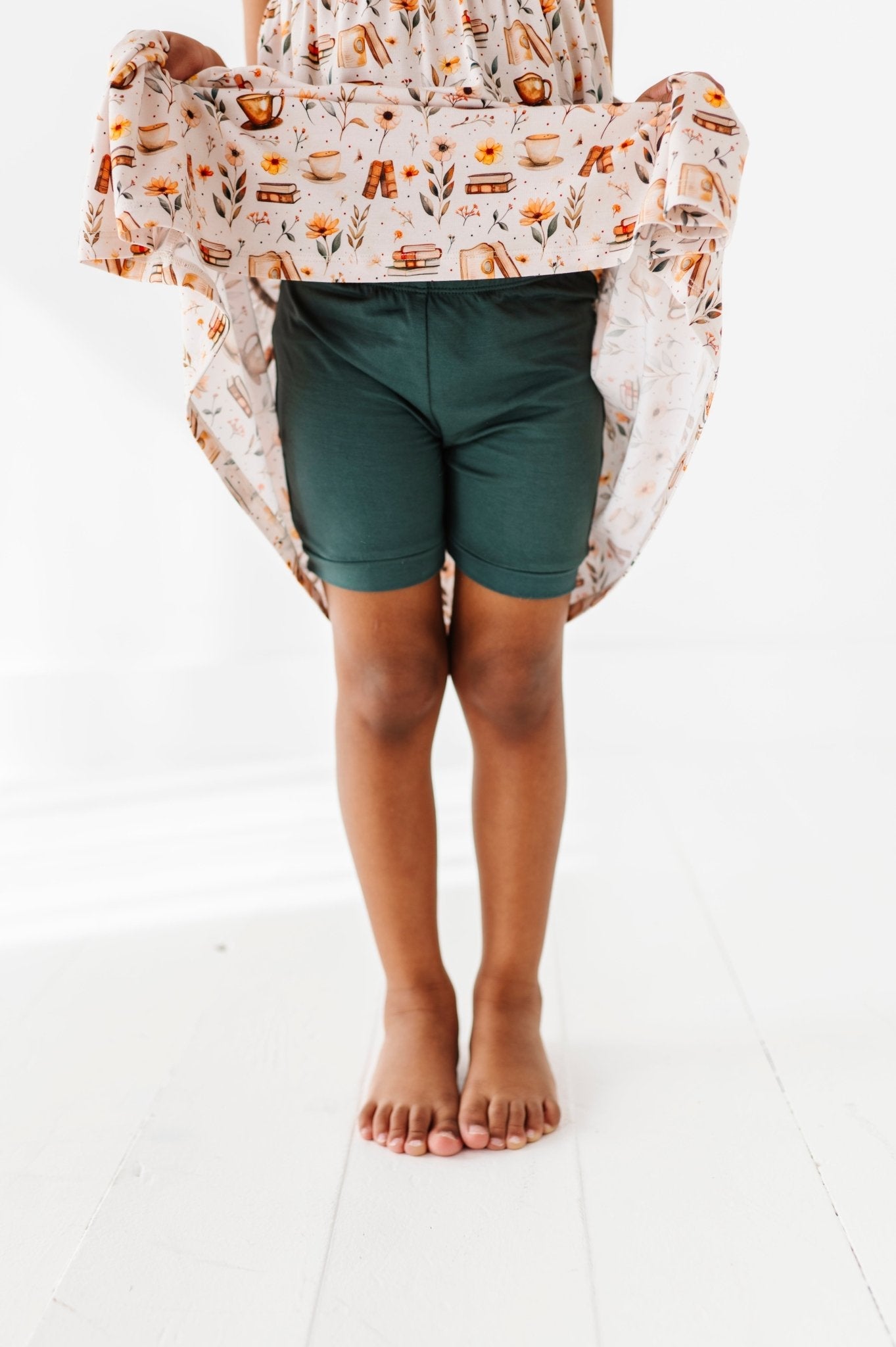 TIERED FLUTTER SLEEVE TWIRL WITH SHORTS - PERFECTLY BREWED - The Sleepy Sloth