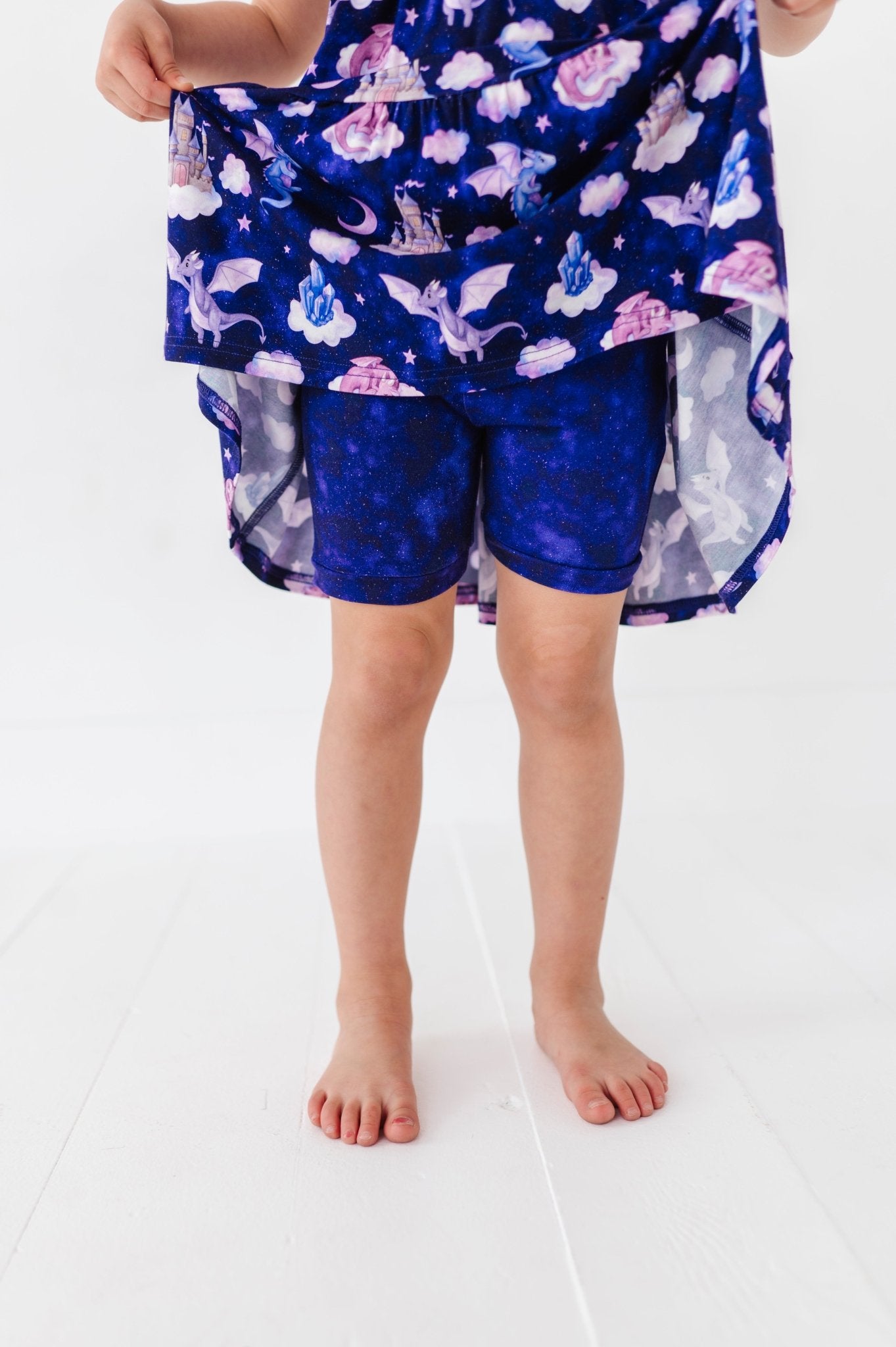 TIERED FLUTTER SLEEVE TWIRL WITH SHORTS - PRISMA - The Sleepy Sloth