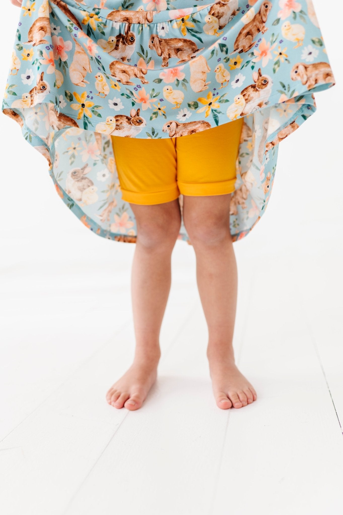 TIERED FLUTTER SLEEVE TWIRL WITH SHORTS - SOMEBUNNY TO LOVE - The Sleepy Sloth