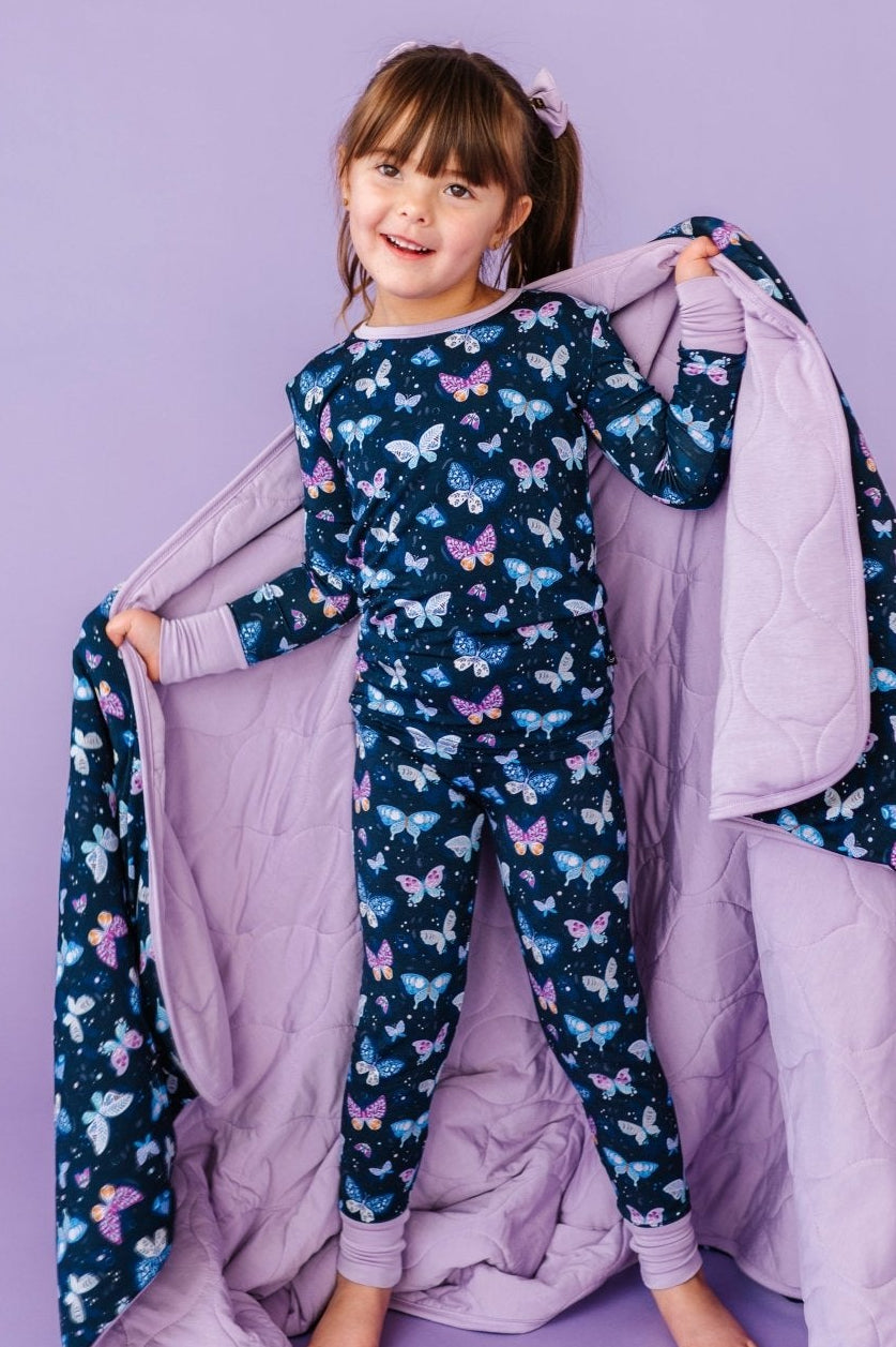 TODDLER BLANKIE - INDIGO SKIES - The Sleepy Sloth