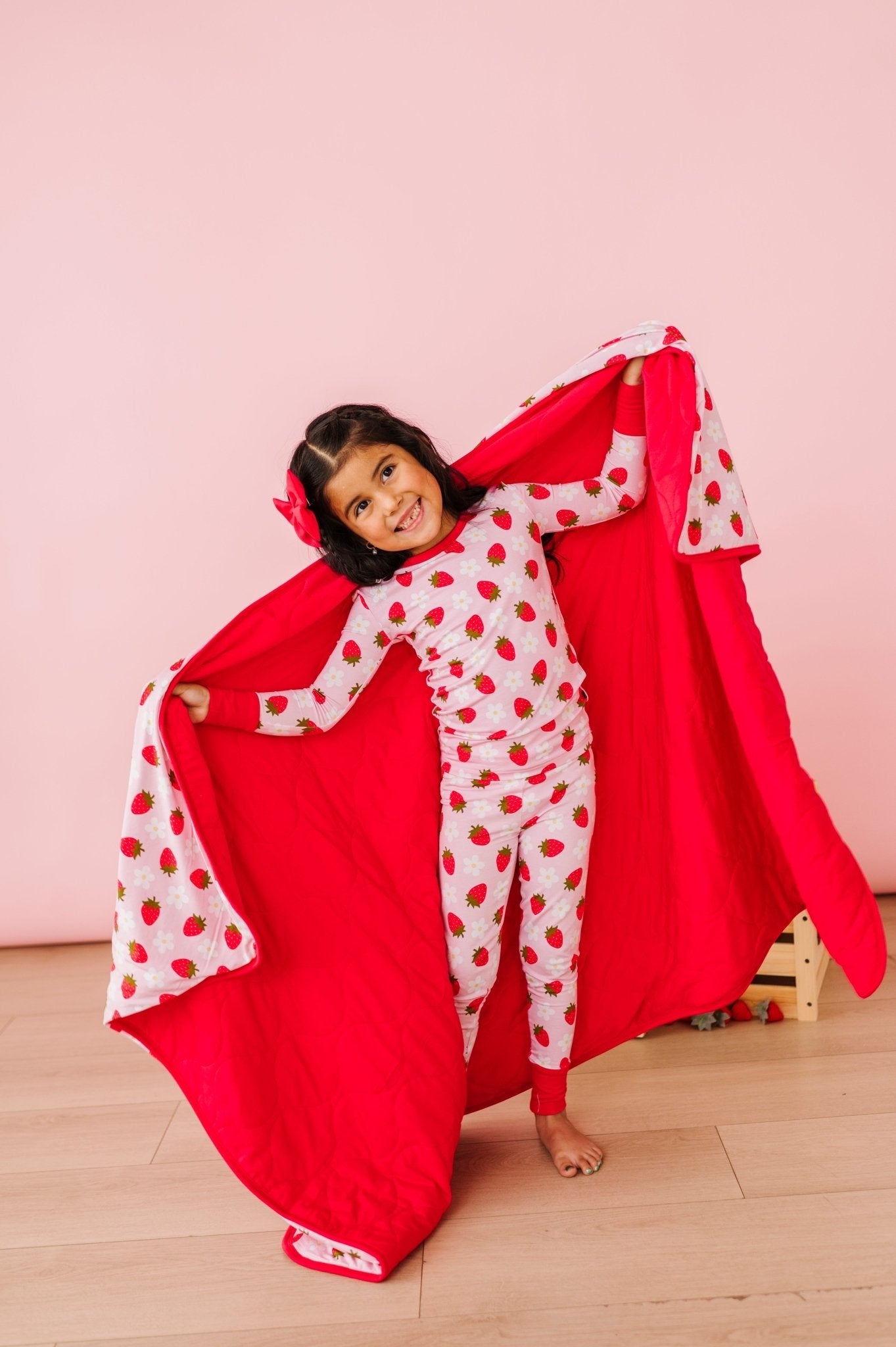 TODDLER BLANKIE - STRAWBERRY FIELDS - The Sleepy Sloth