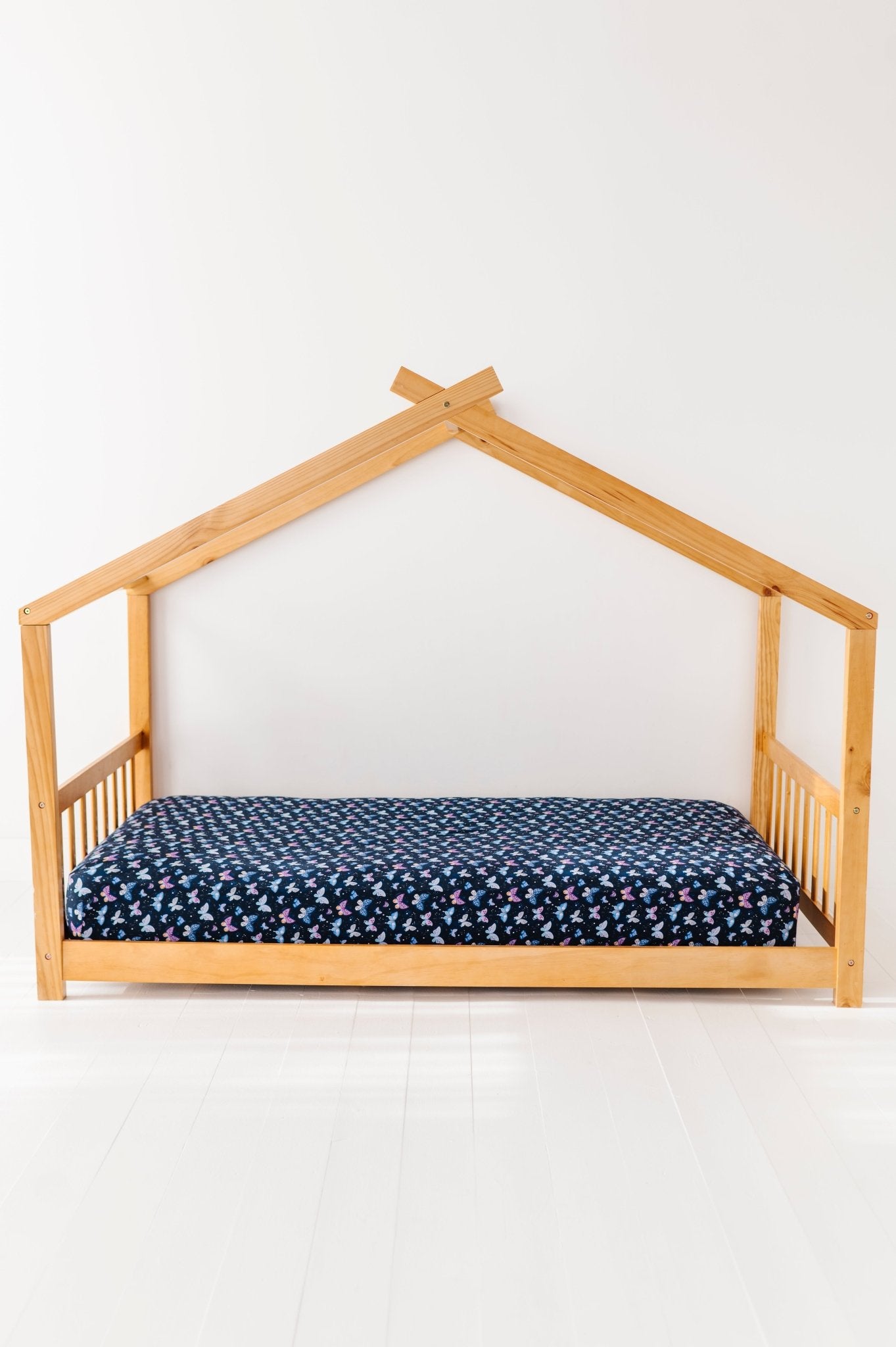 TWIN FITTED SHEET - INDIGO SKIES - The Sleepy Sloth