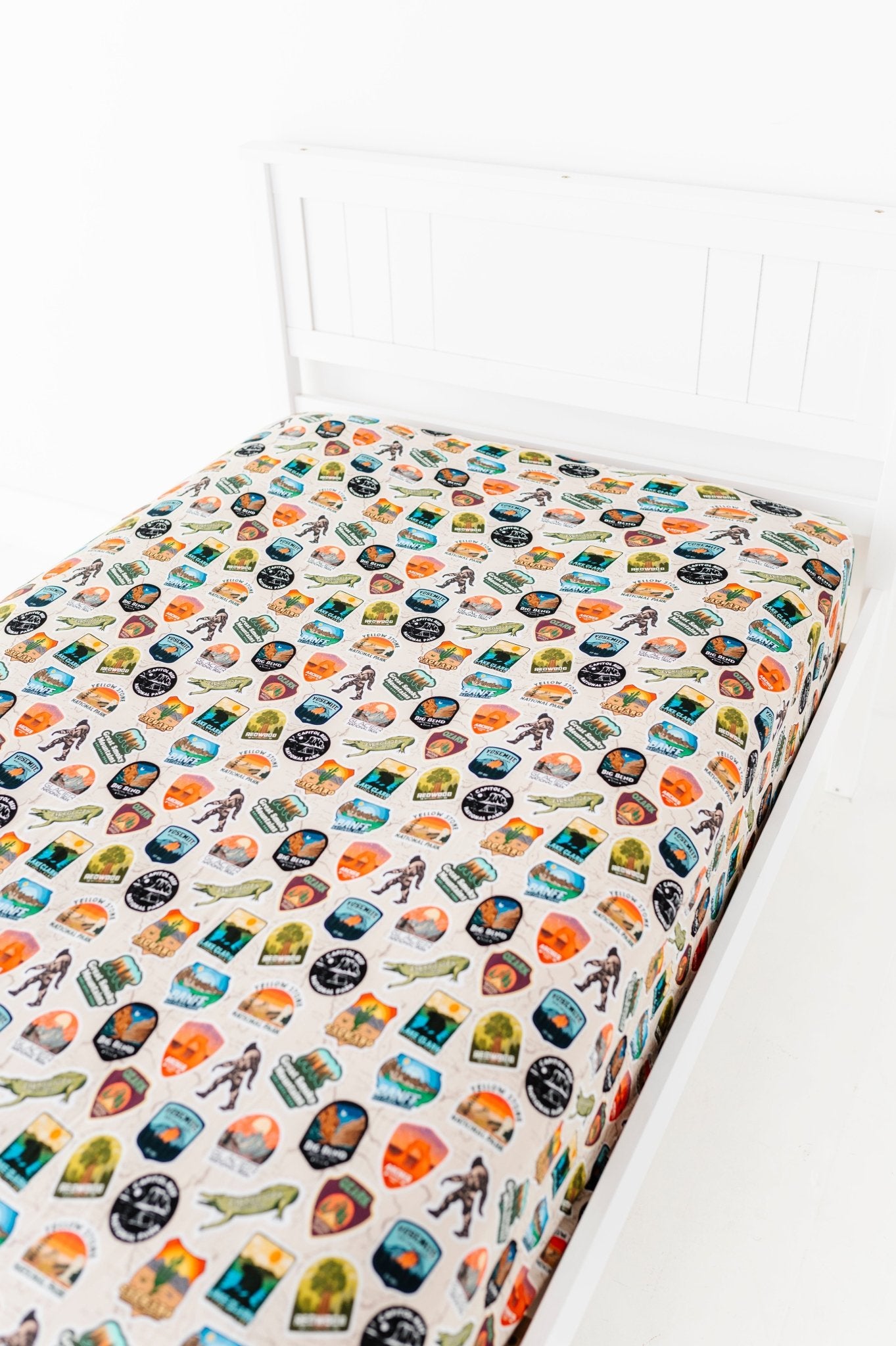 Twin Fitted Sheet - Park Passport - The Sleepy Sloth
