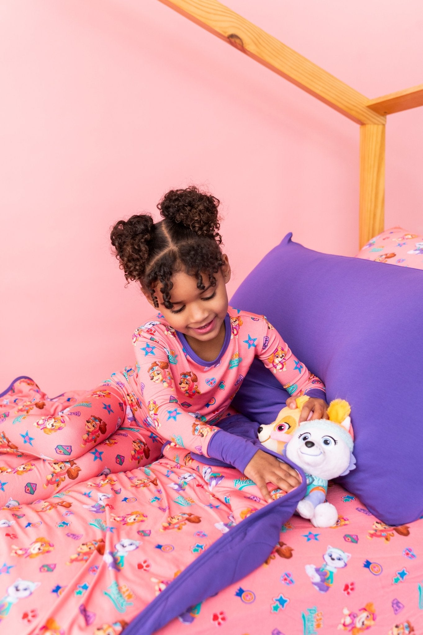 TWIN FITTED SHEET - PAW PATROL™ ALL - STARS PAWfect Pink Crew - The Sleepy Sloth