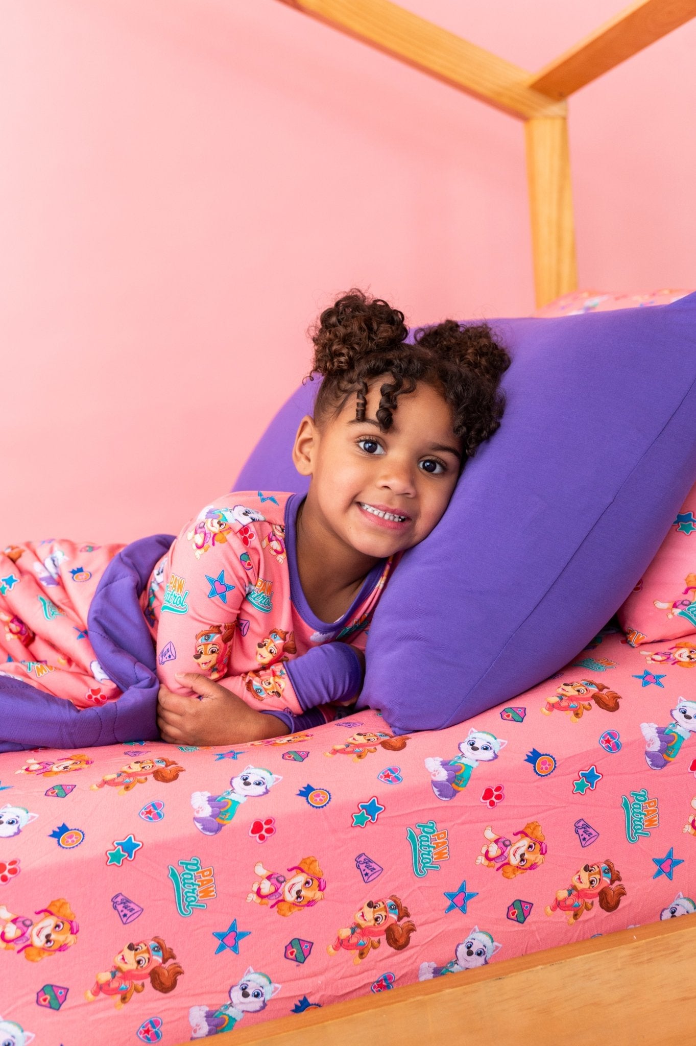 TWIN FITTED SHEET - PAW PATROL™ ALL - STARS PAWfect Pink Crew - The Sleepy Sloth
