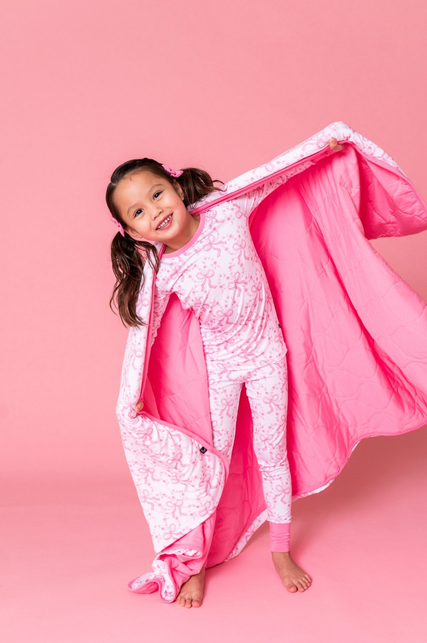 TWIN QUILTED BLANKIE - LOVELACE BOWS - The Sleepy Sloth