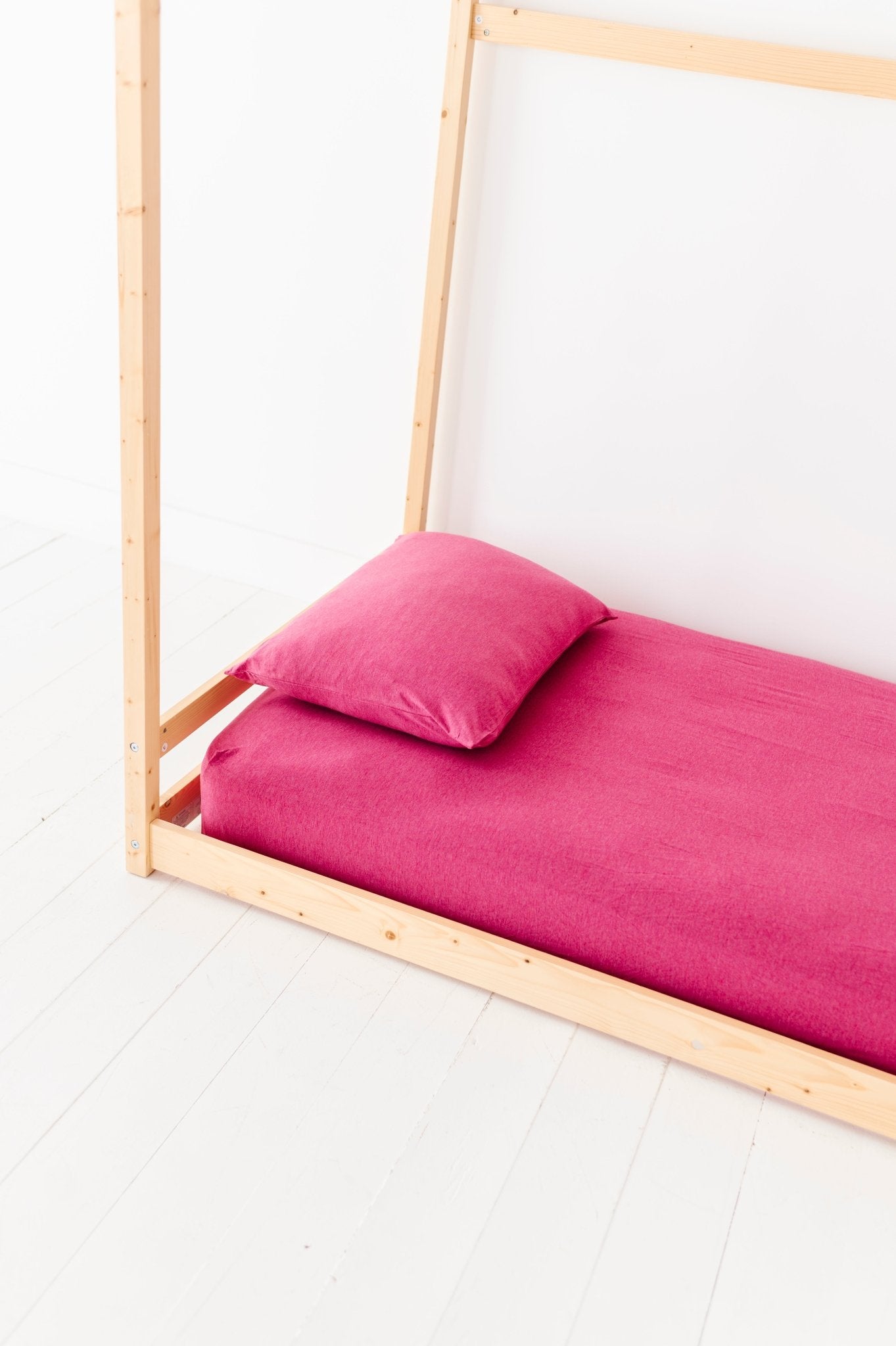 TWIN SHEET SET - RASPBERRY - The Sleepy Sloth